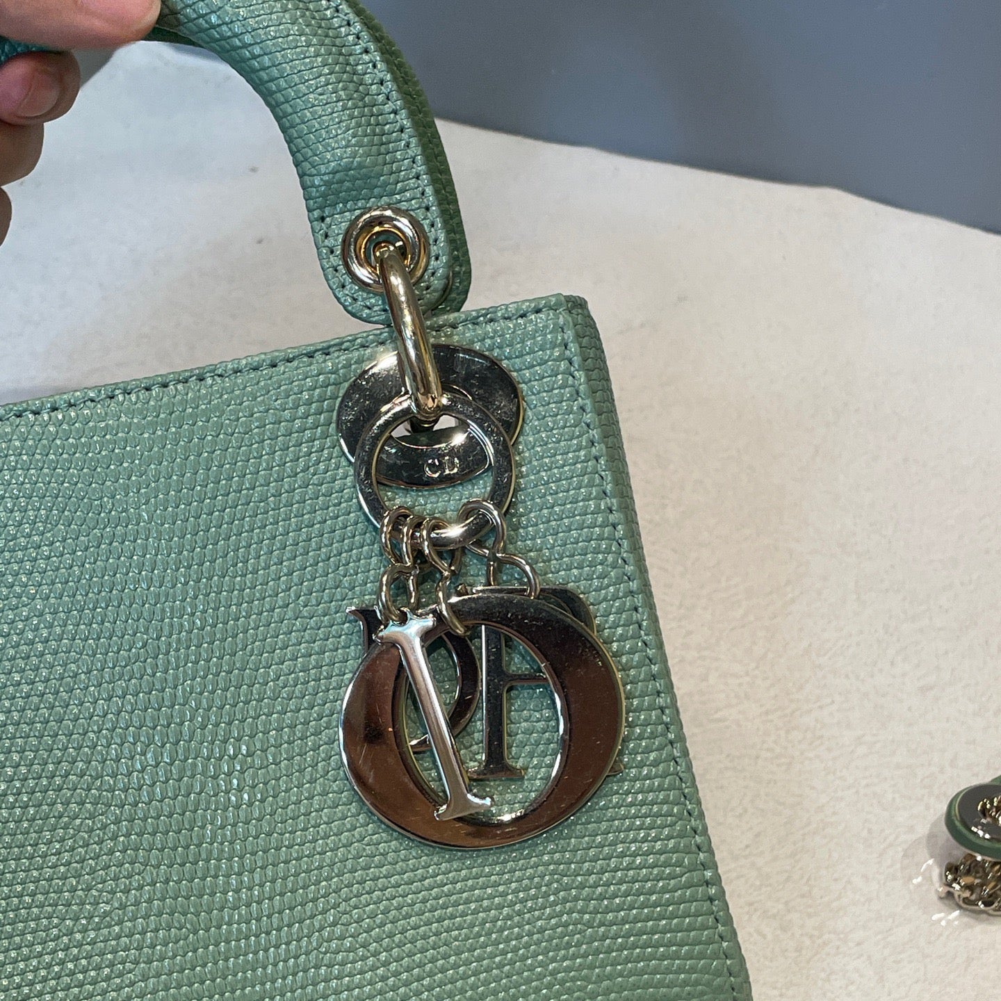 Dior - Lady Dior - Lizard - Green - (mini)