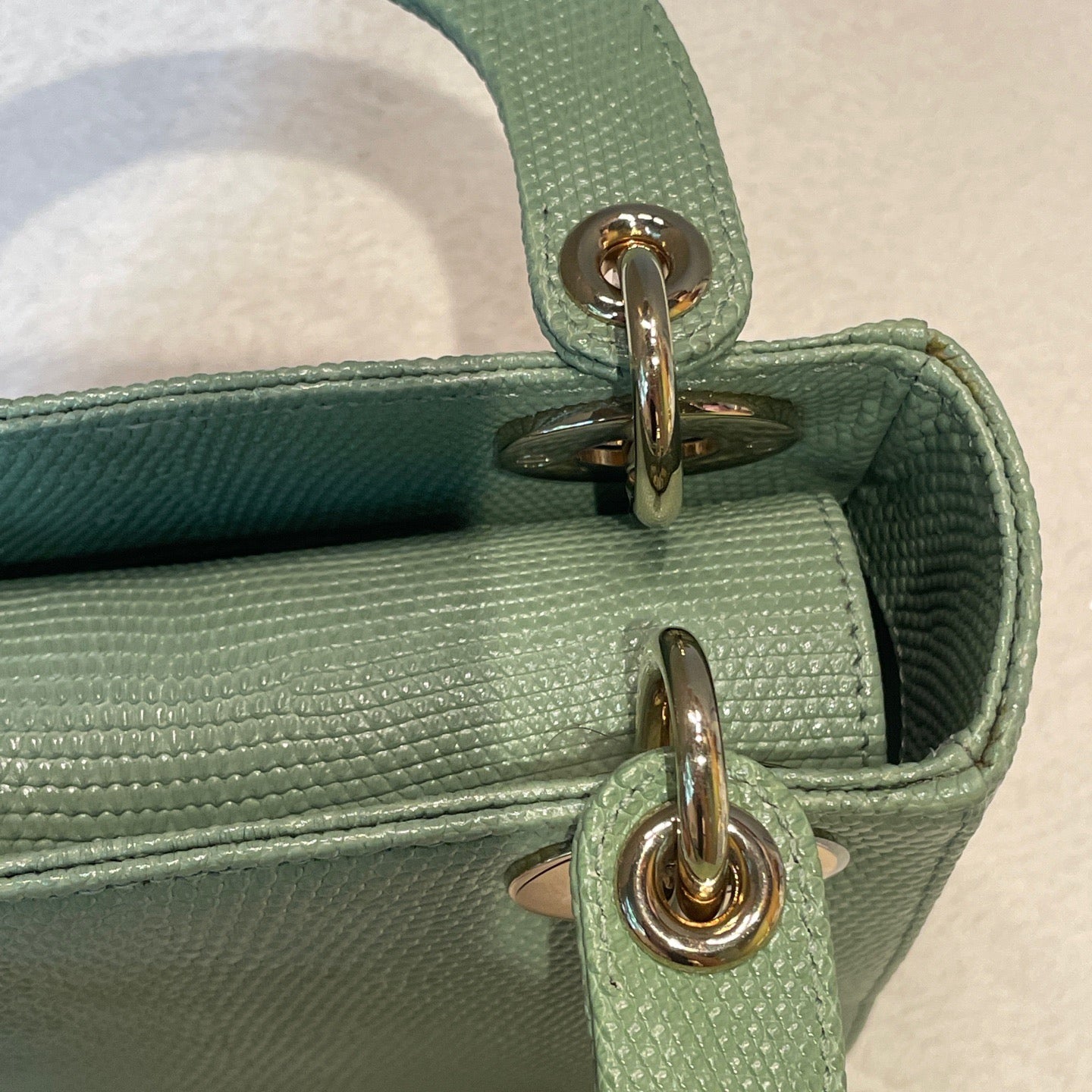 Dior - Lady Dior - Lizard - Green - (mini)