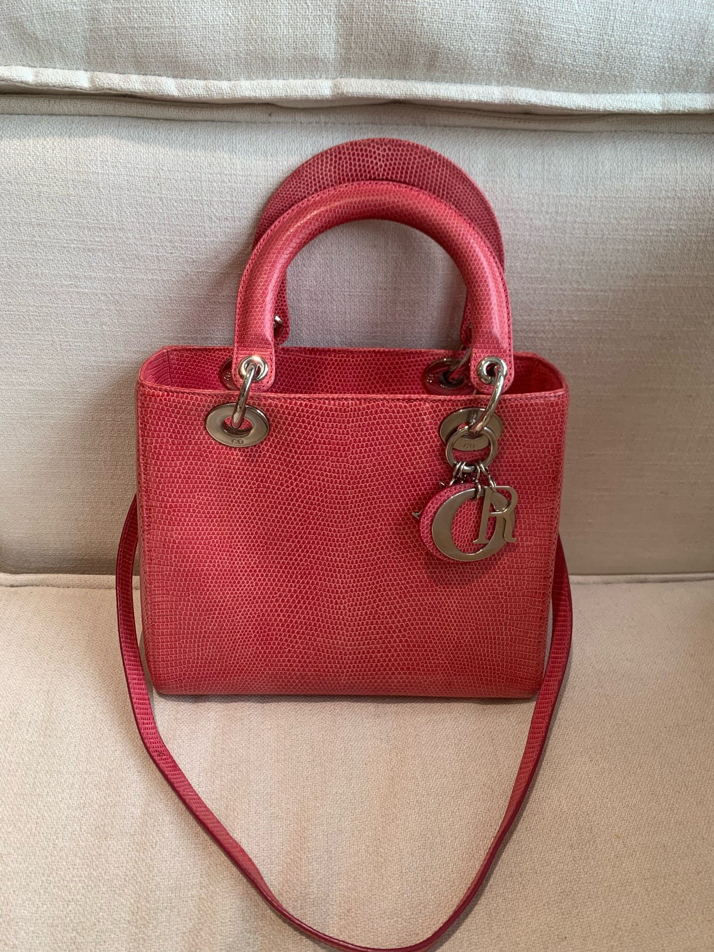 Dior - Lady Dior - Lizard - Pink - (medium)