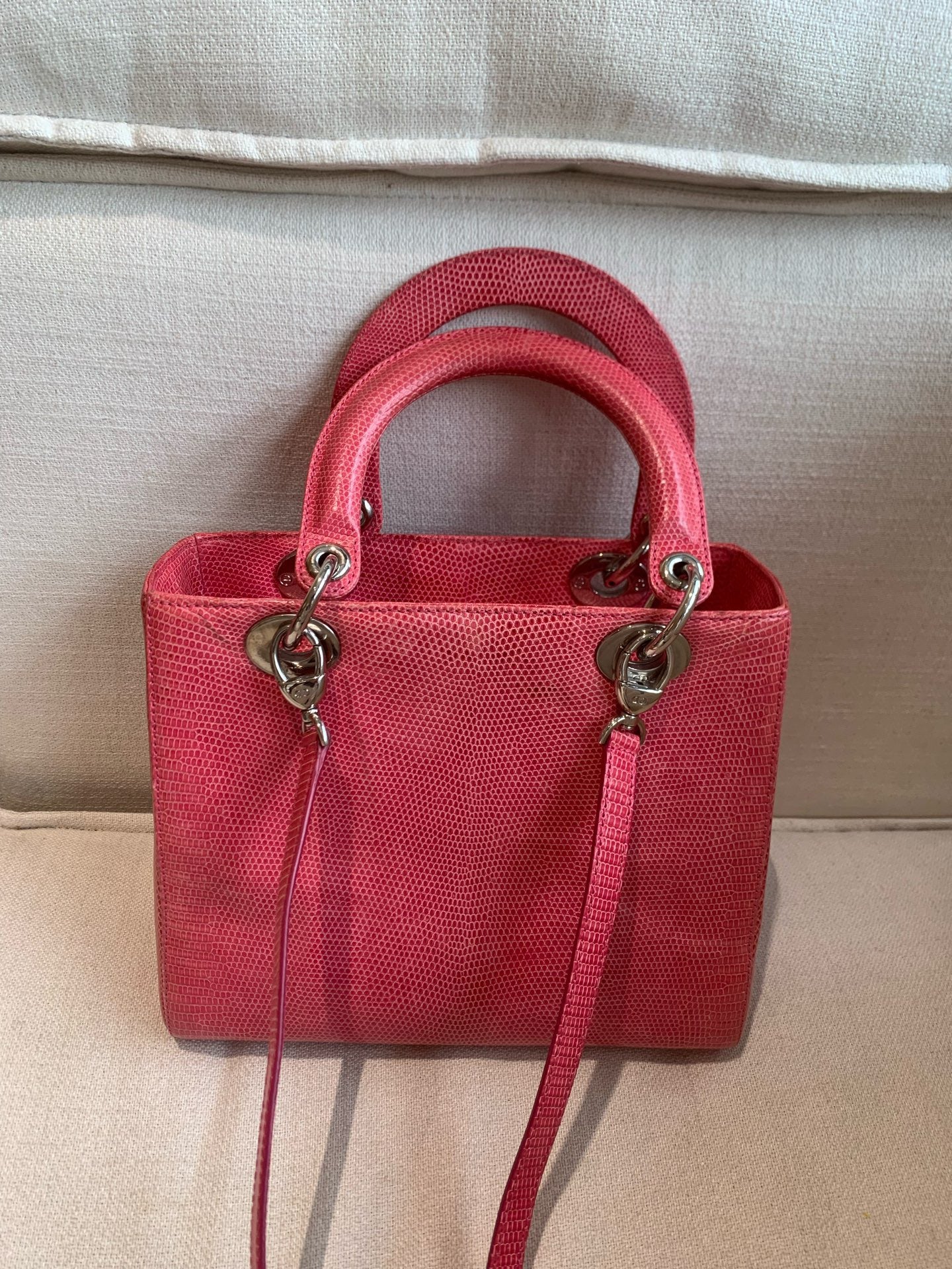Dior - Lady Dior - Lizard - Pink - (medium)