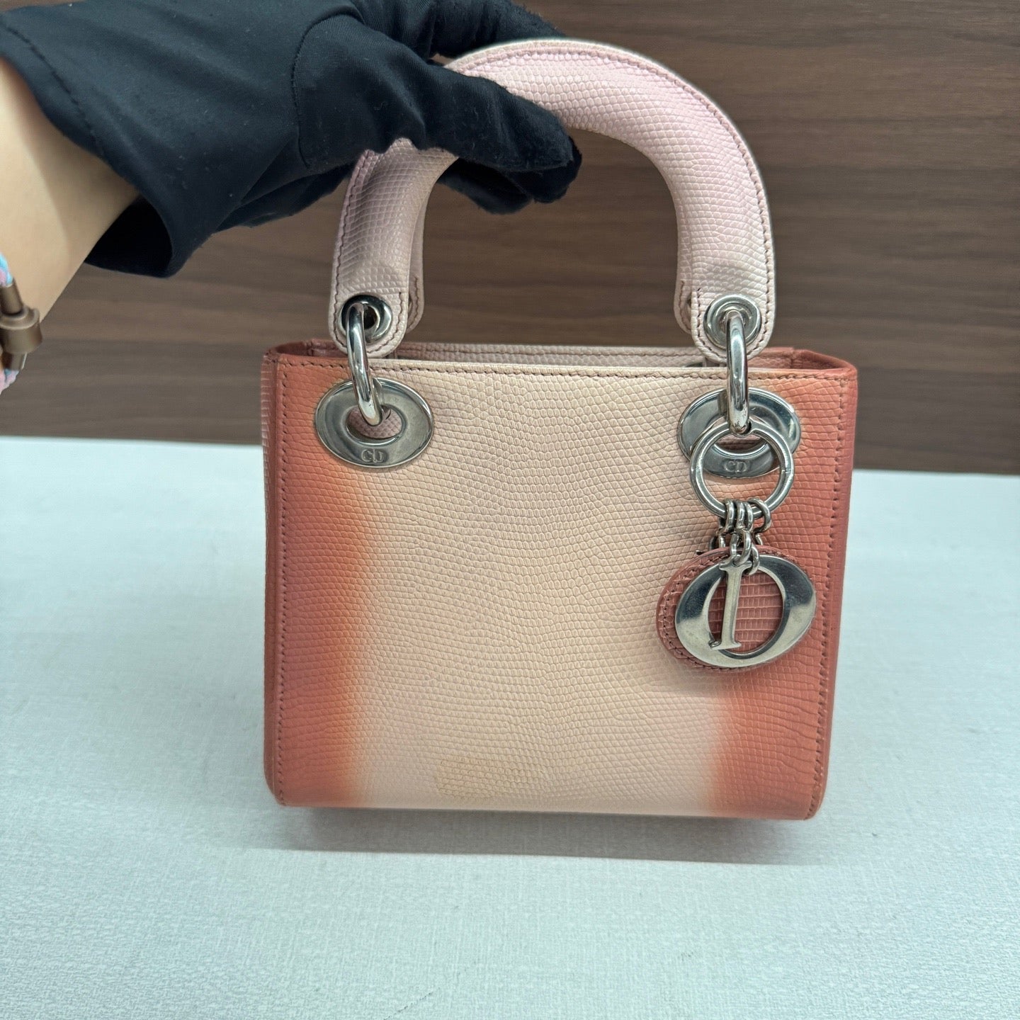 Dior - Lady Dior - Lizard - Pink - (mini)