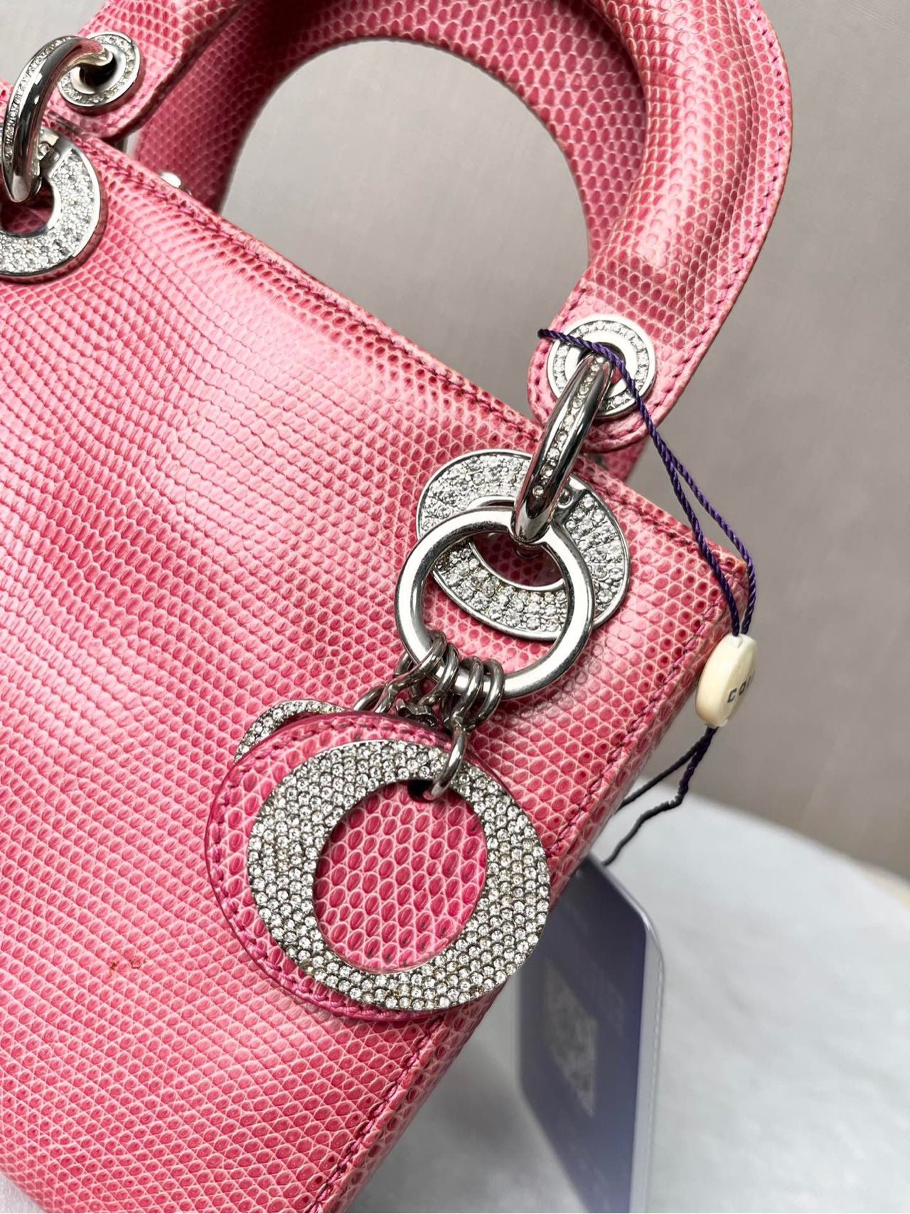 Dior - Lady Dior - Lizard - Pink - (mini)