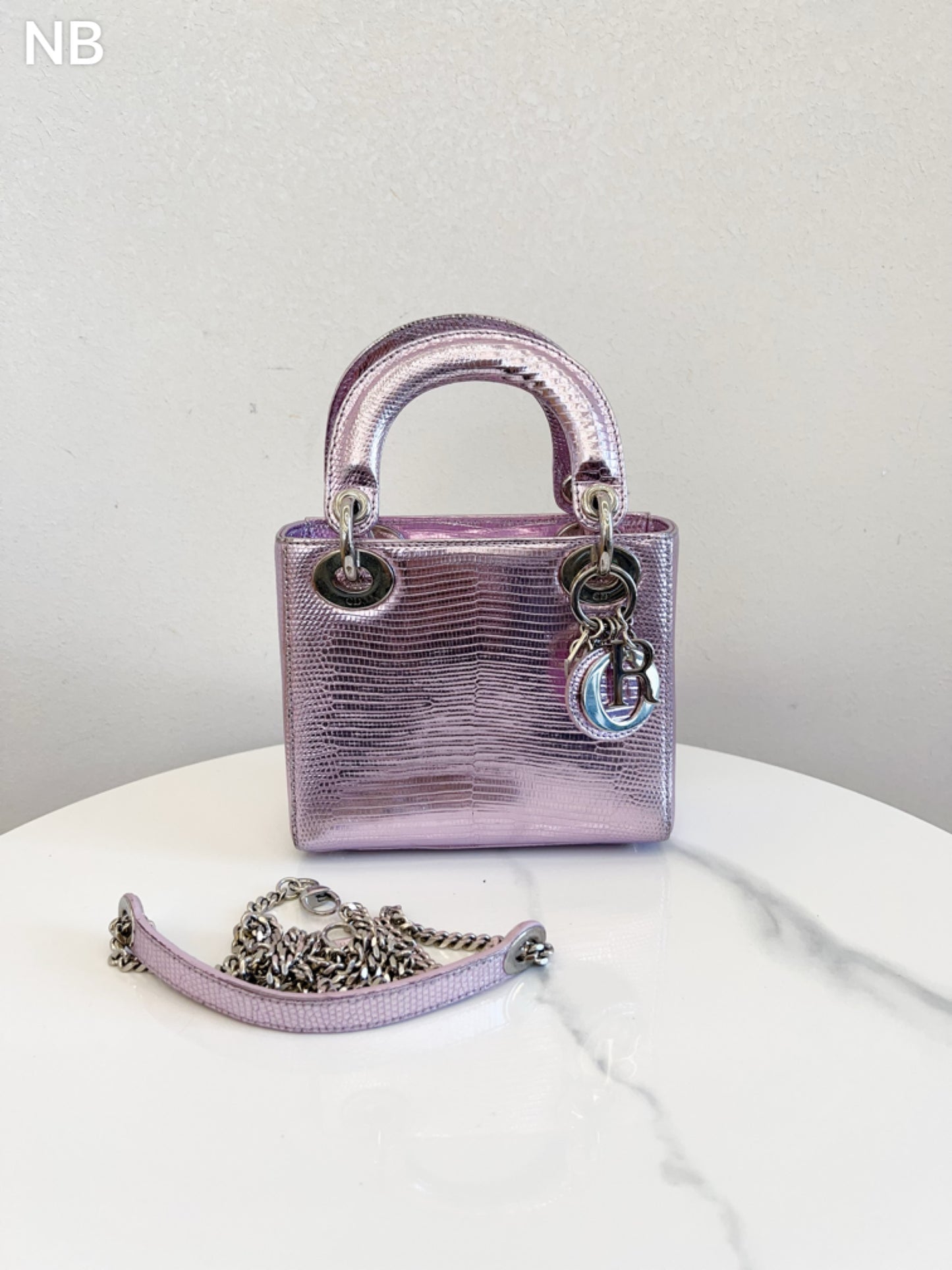 Dior - Lady Dior - Lizard - Purple - (mini)