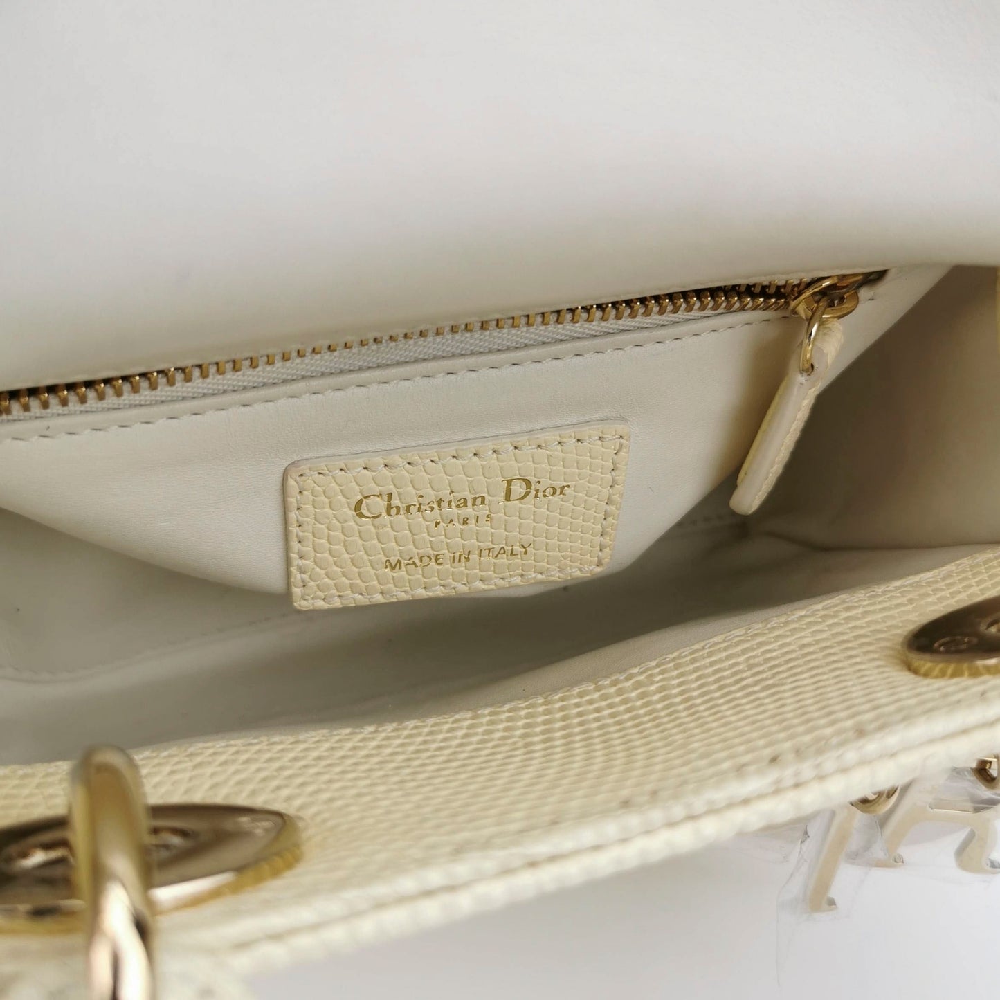 Dior - Lady Dior - Lizard - Yellow - (mini)
