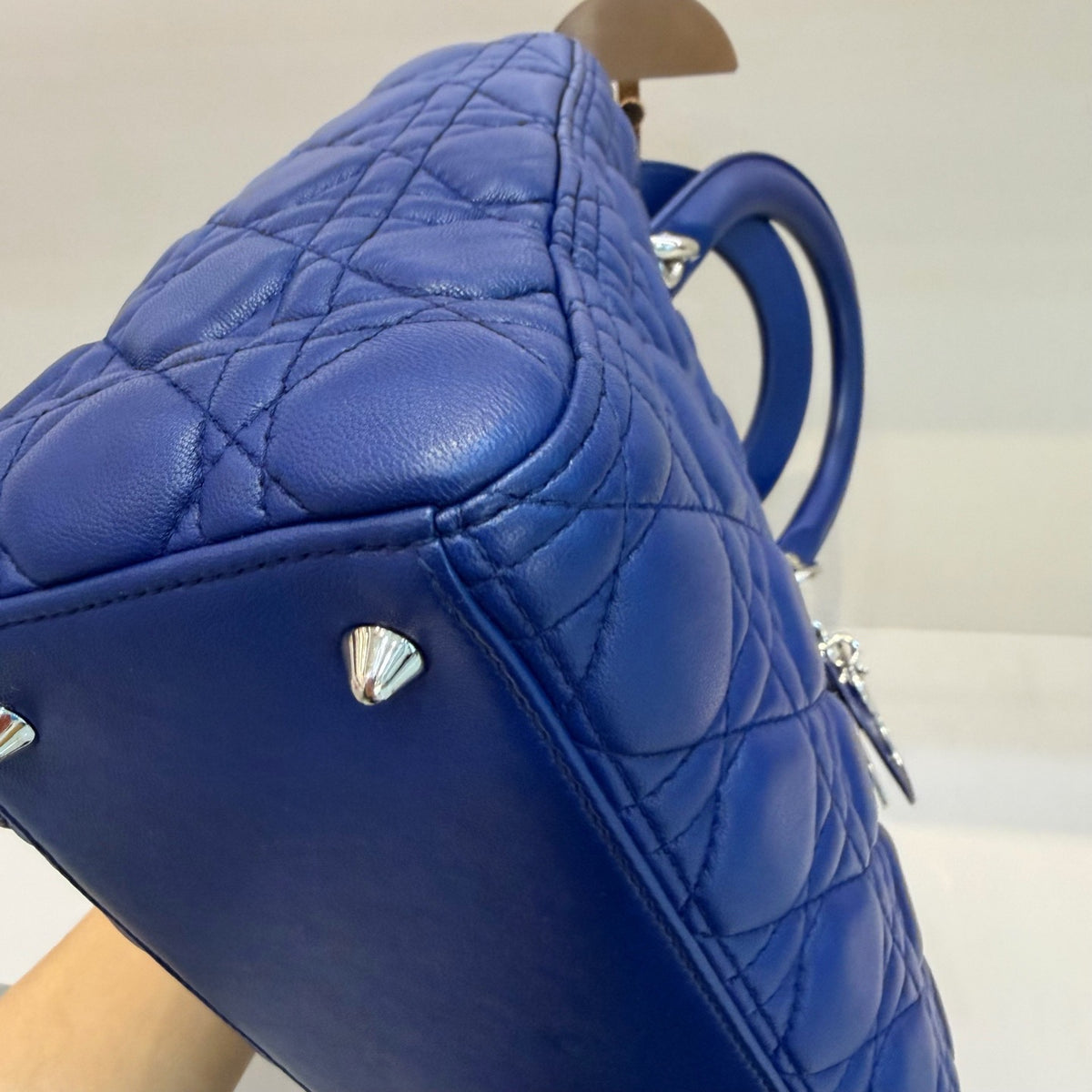 Dior - Lady Dior Medium - Leather - Blue - (medium)