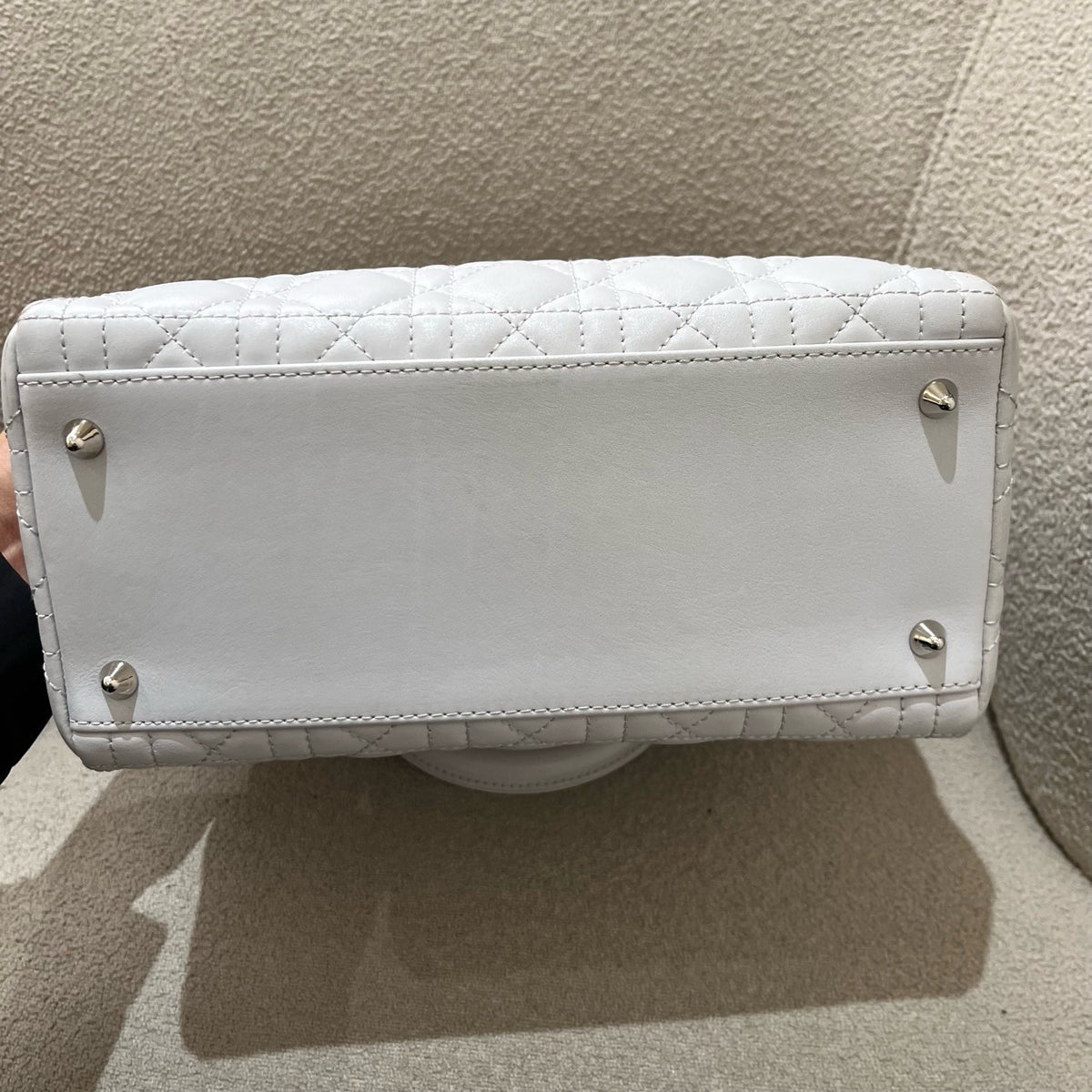 Dior - Lady Dior Medium - Leather - Grey - (medium)
