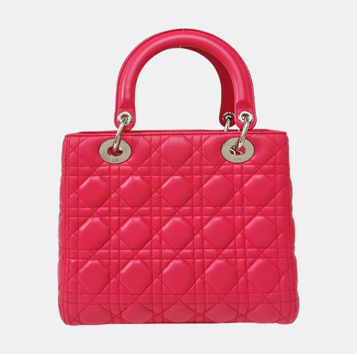 Dior - Lady Dior Medium - Leather - Pink - (medium)