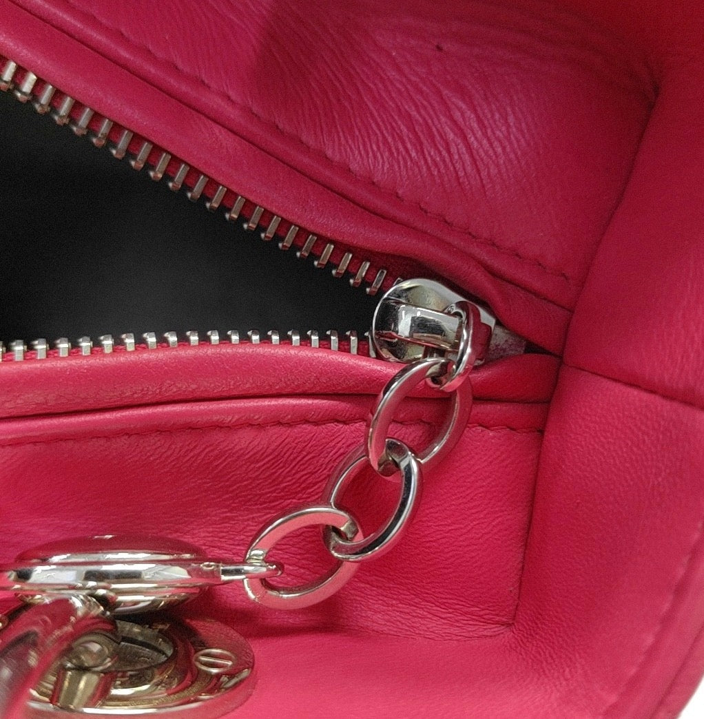 Dior - Lady Dior Medium - Leather - Pink - (medium)