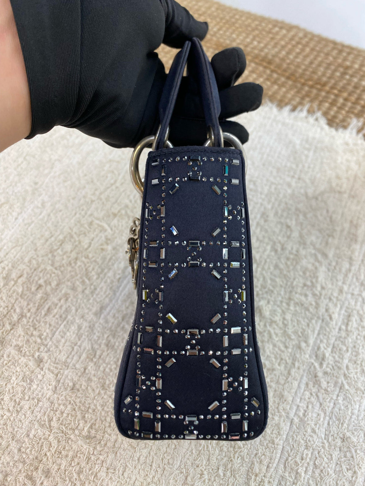 Dior - Lady Dior Mini - Cloth - Black - (Mini)
