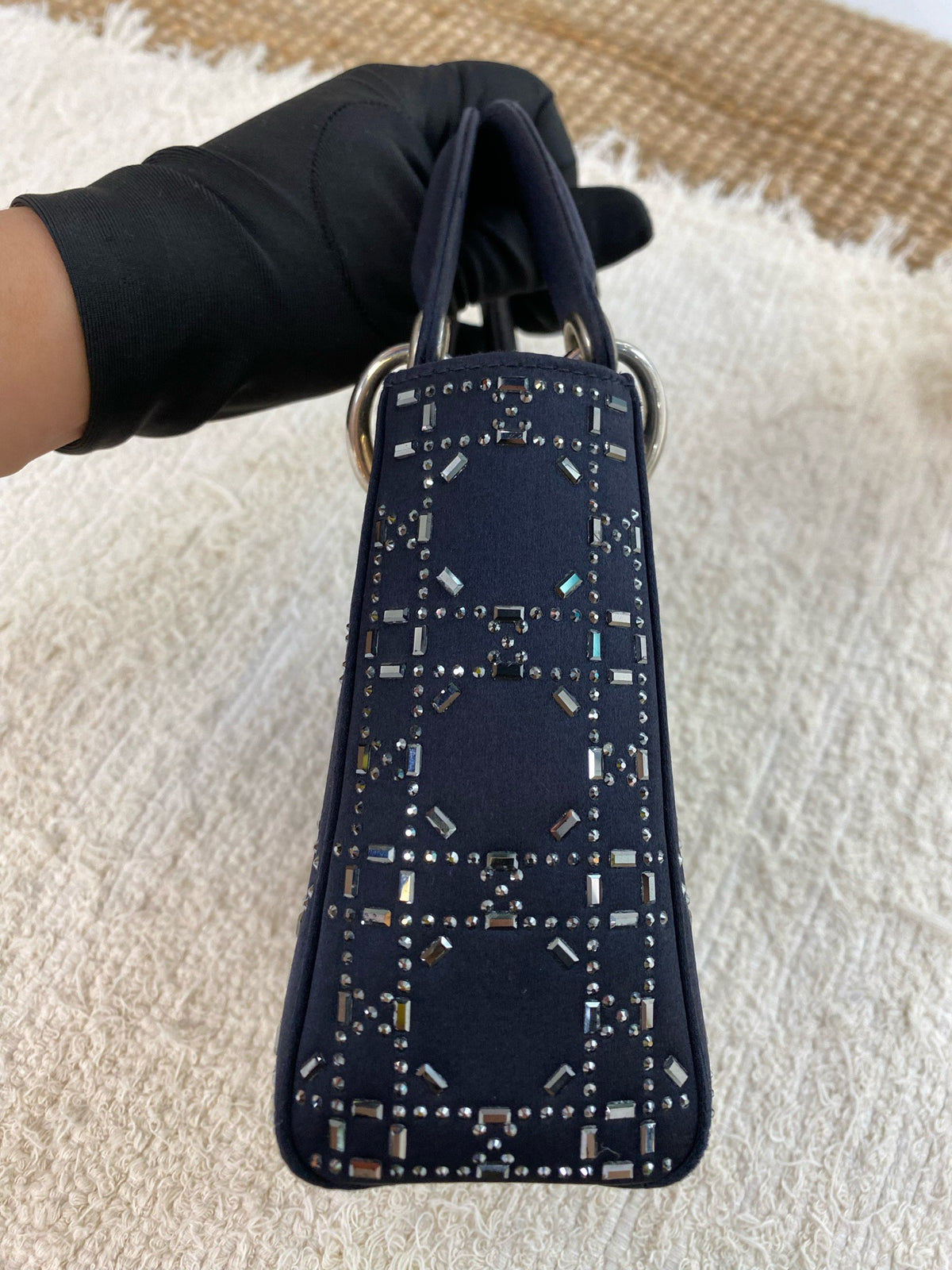 Dior - Lady Dior Mini - Cloth - Black - (Mini)
