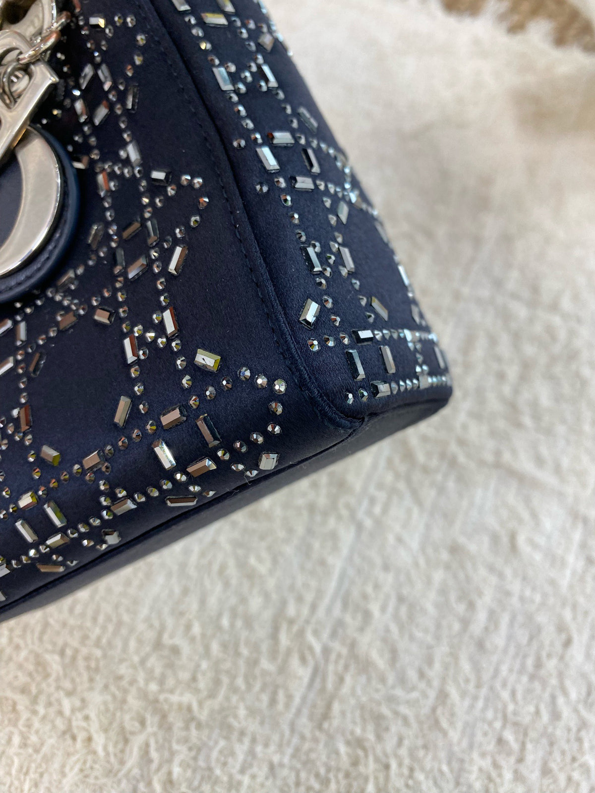 Dior - Lady Dior Mini - Cloth - Black - (Mini)