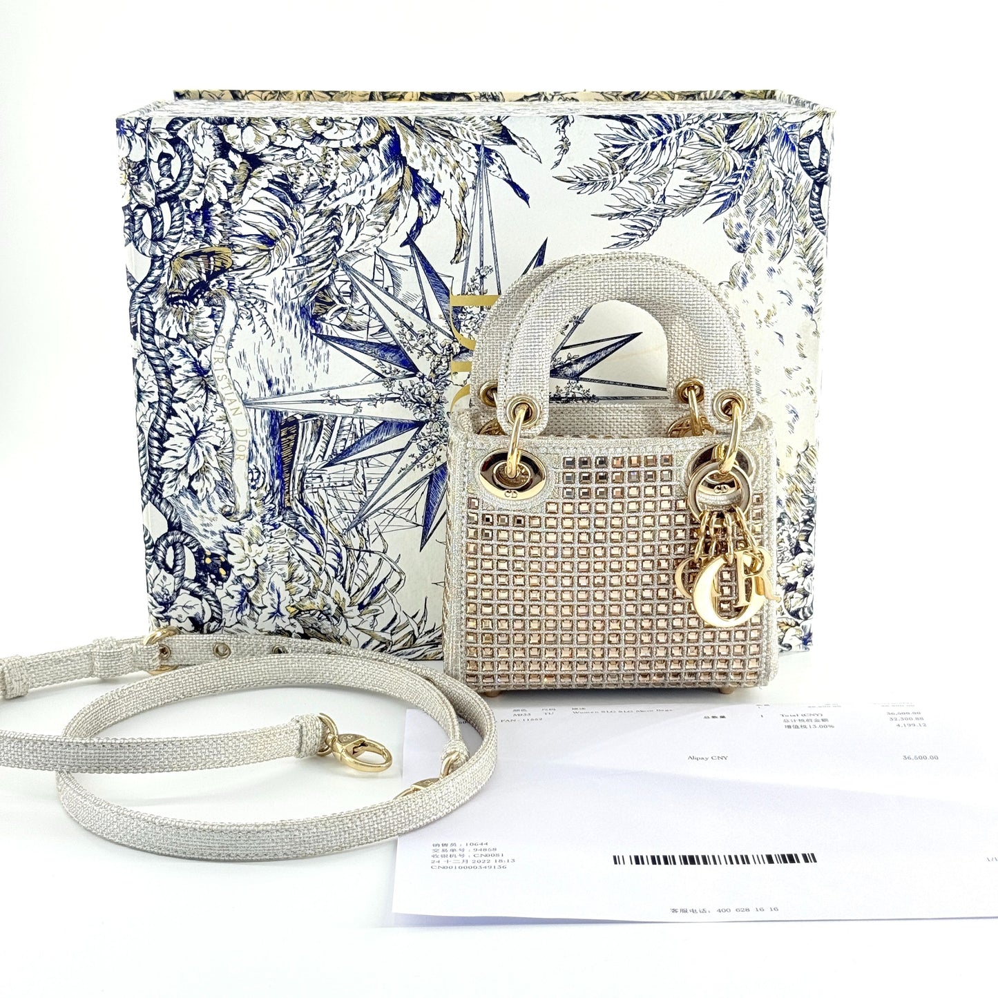 Dior - Lady Dior Mini - Glitter - Gold - (mini)