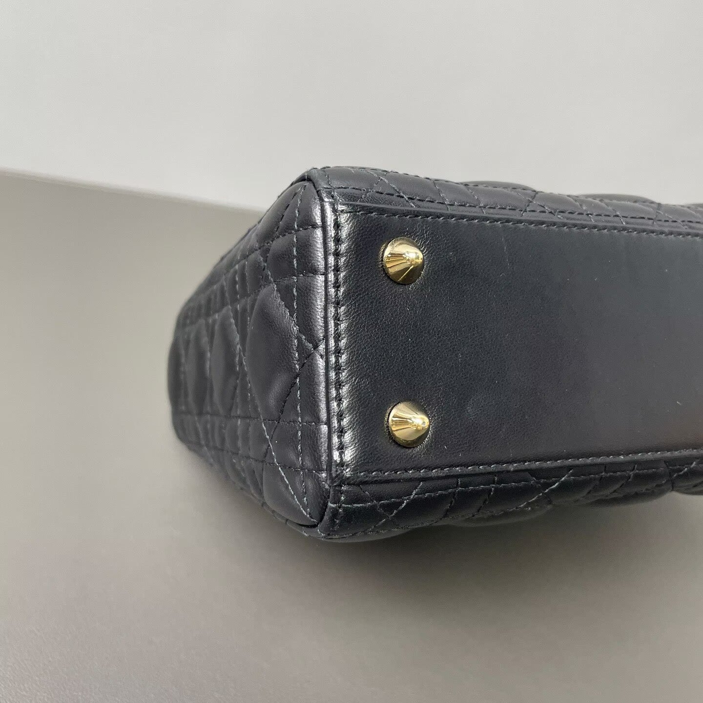 Dior - Lady Dior Mini - Lambskin leather - Black - (Mini)