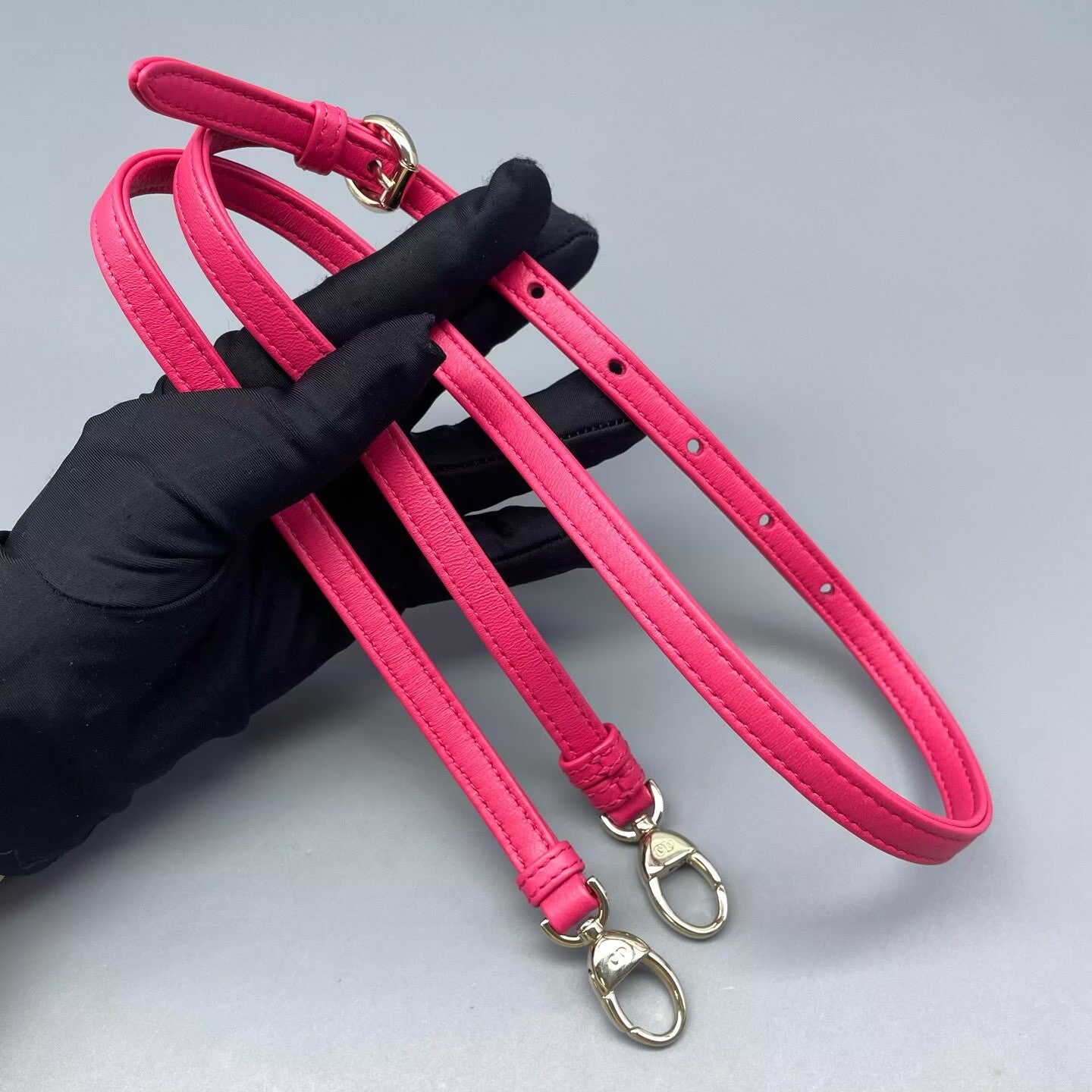 Dior - Lady Dior Mini - Lambskin leather - Fuchsia with Gold-Tone Hardware - (mini)