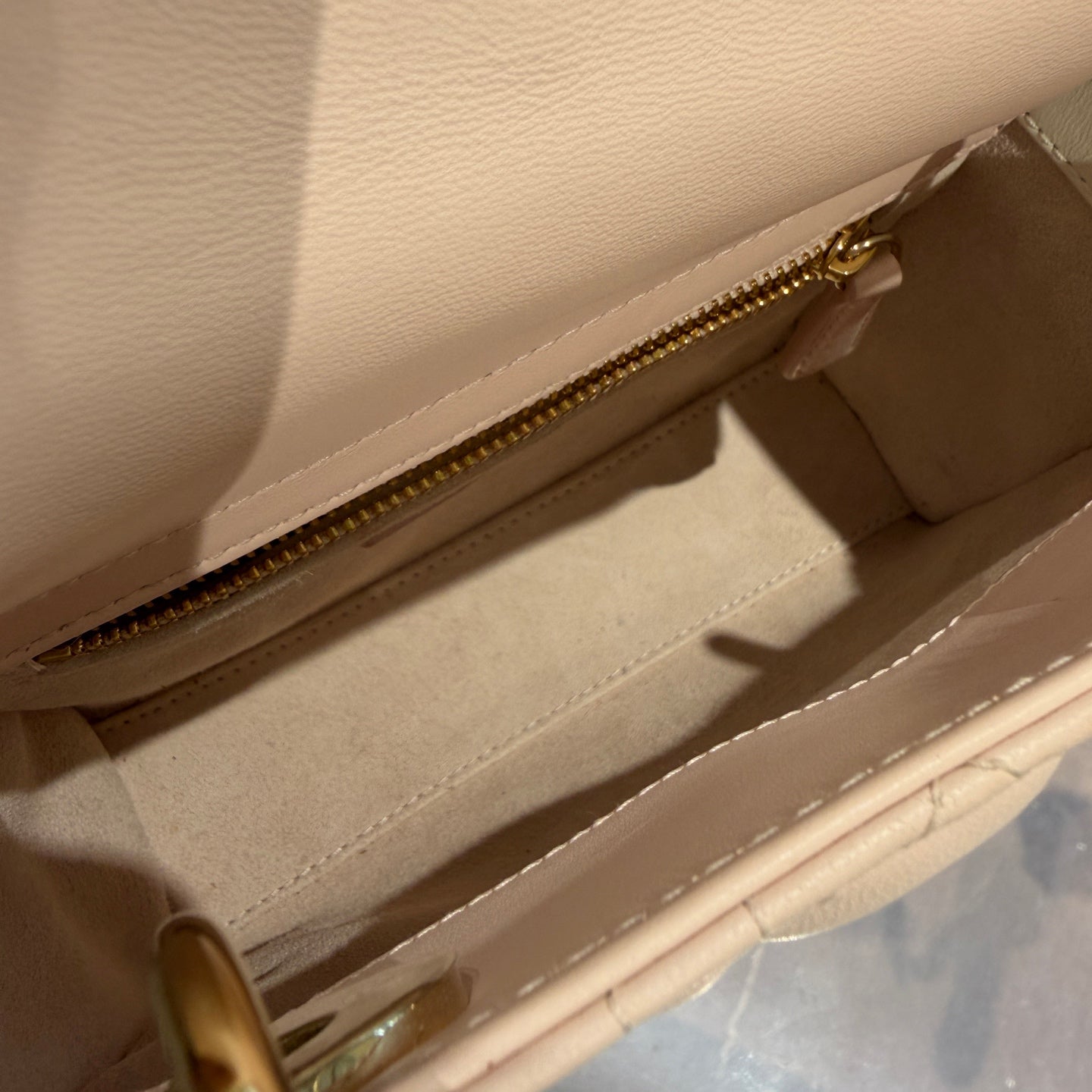 Dior - Lady Dior Mini - Lambskin leather - Pink and White 'Strawberry Milkshake' - (Mini)