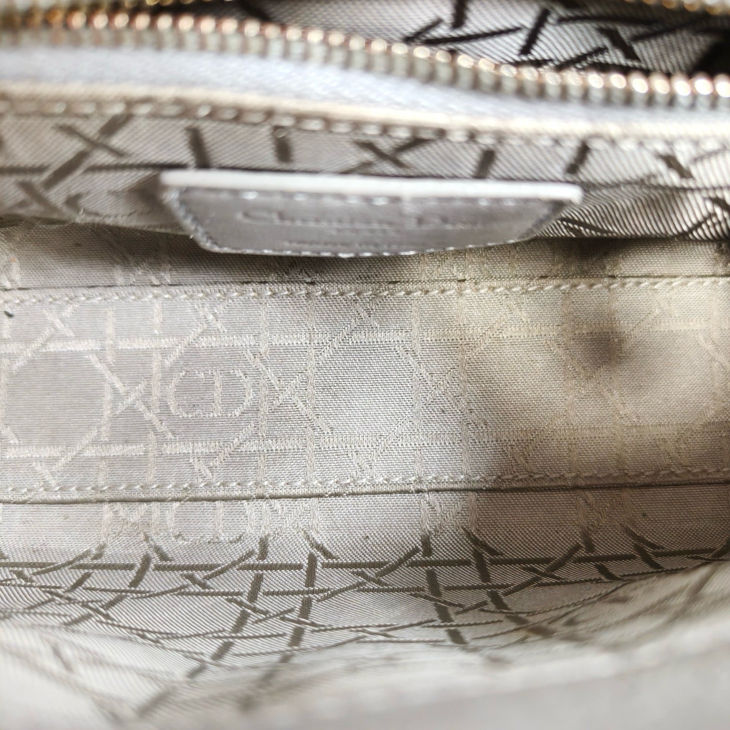 Dior - Lady Dior Mini - Lambskin leather - Silver - (Mini)