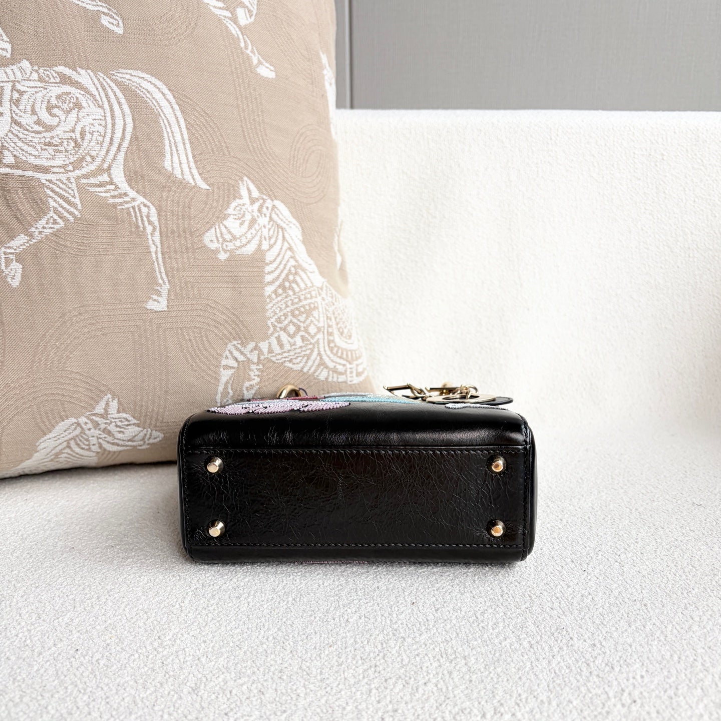 Dior - Lady Dior Mini - Leather - Black - (mini)