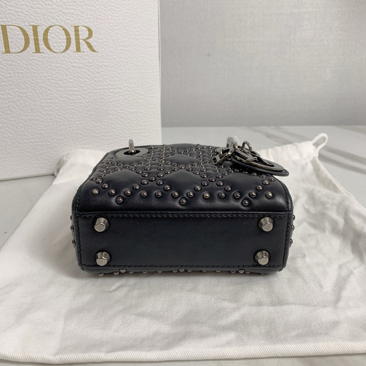 Dior - Lady Dior Mini - Leather - Black - (mini)