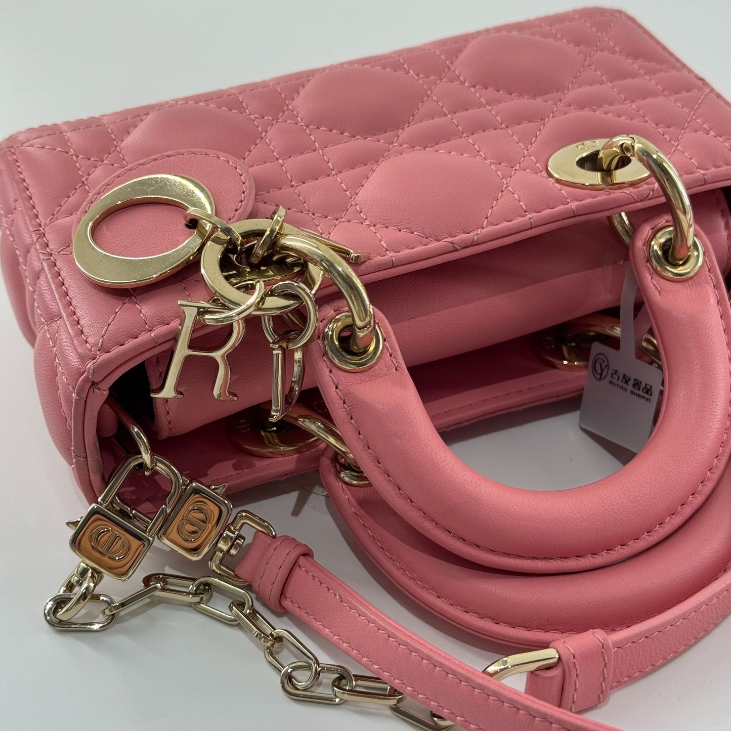 Dior - Lady Dior Mini - Leather - Pink - (mini)