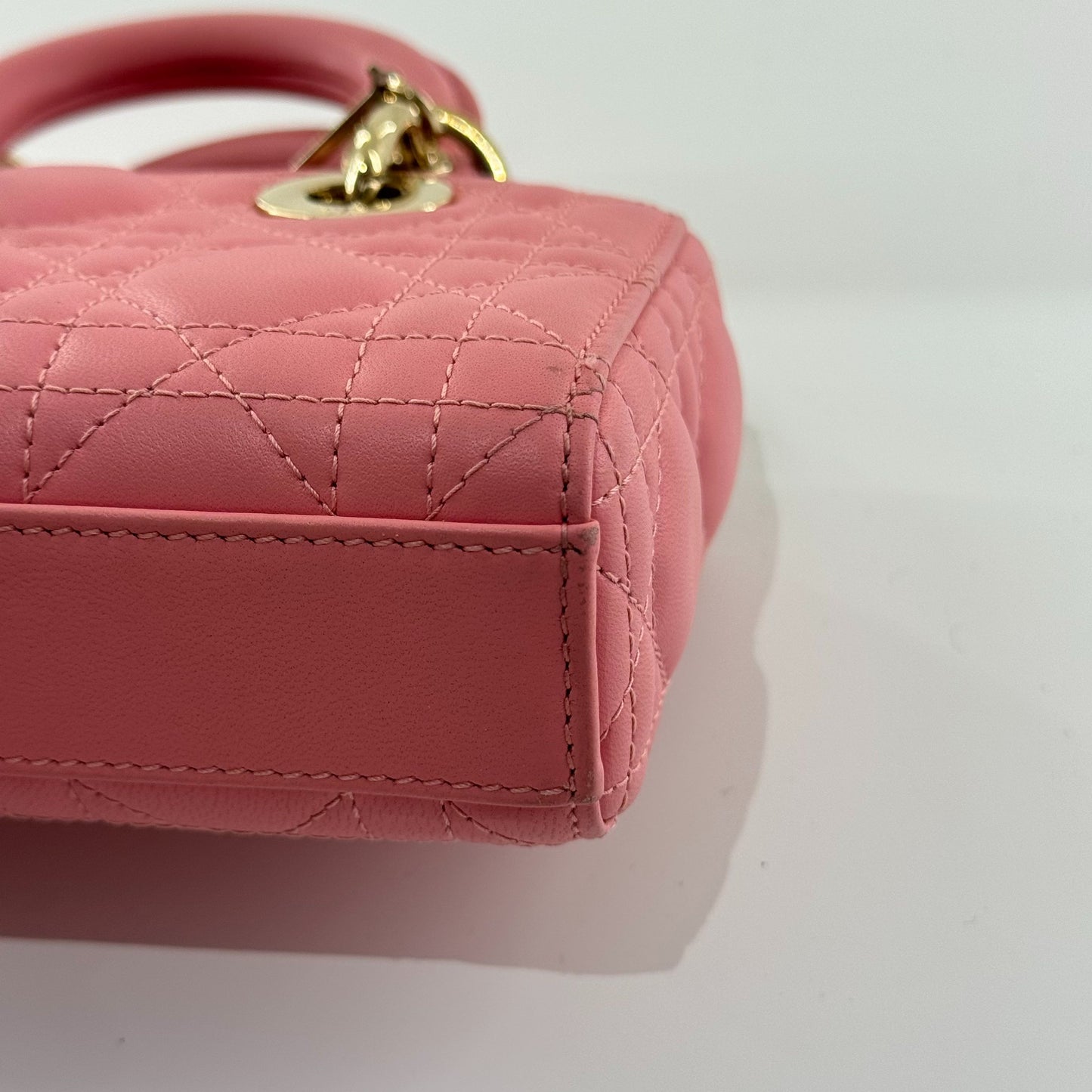 Dior - Lady Dior Mini - Leather - Pink - (mini)