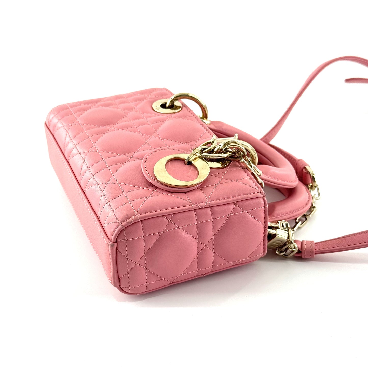Dior - Lady Dior Mini - Leather - Pink - (mini)