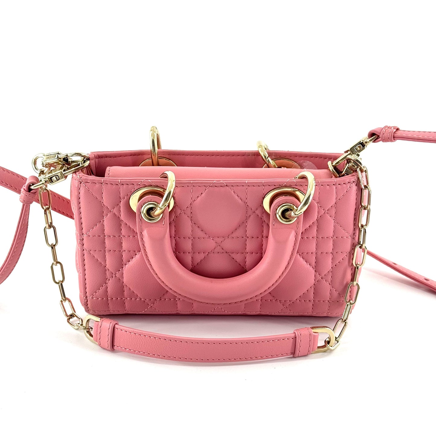 Dior - Lady Dior Mini - Leather - Pink - (mini)