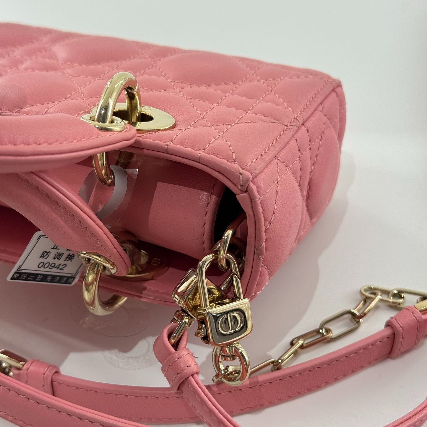 Dior - Lady Dior Mini - Leather - Pink - (mini)