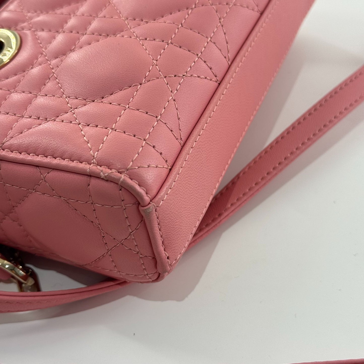 Dior - Lady Dior Mini - Leather - Pink - (mini)
