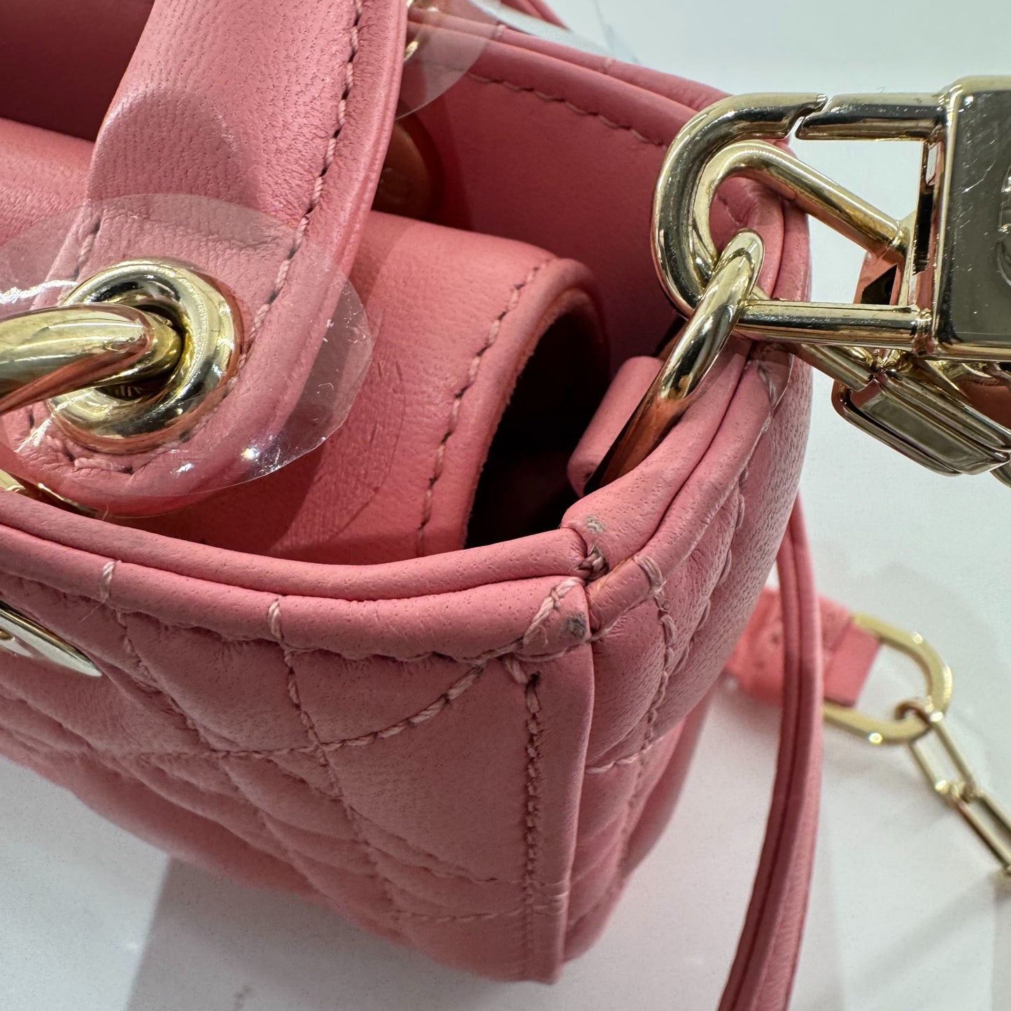 Dior - Lady Dior Mini - Leather - Pink - (mini)