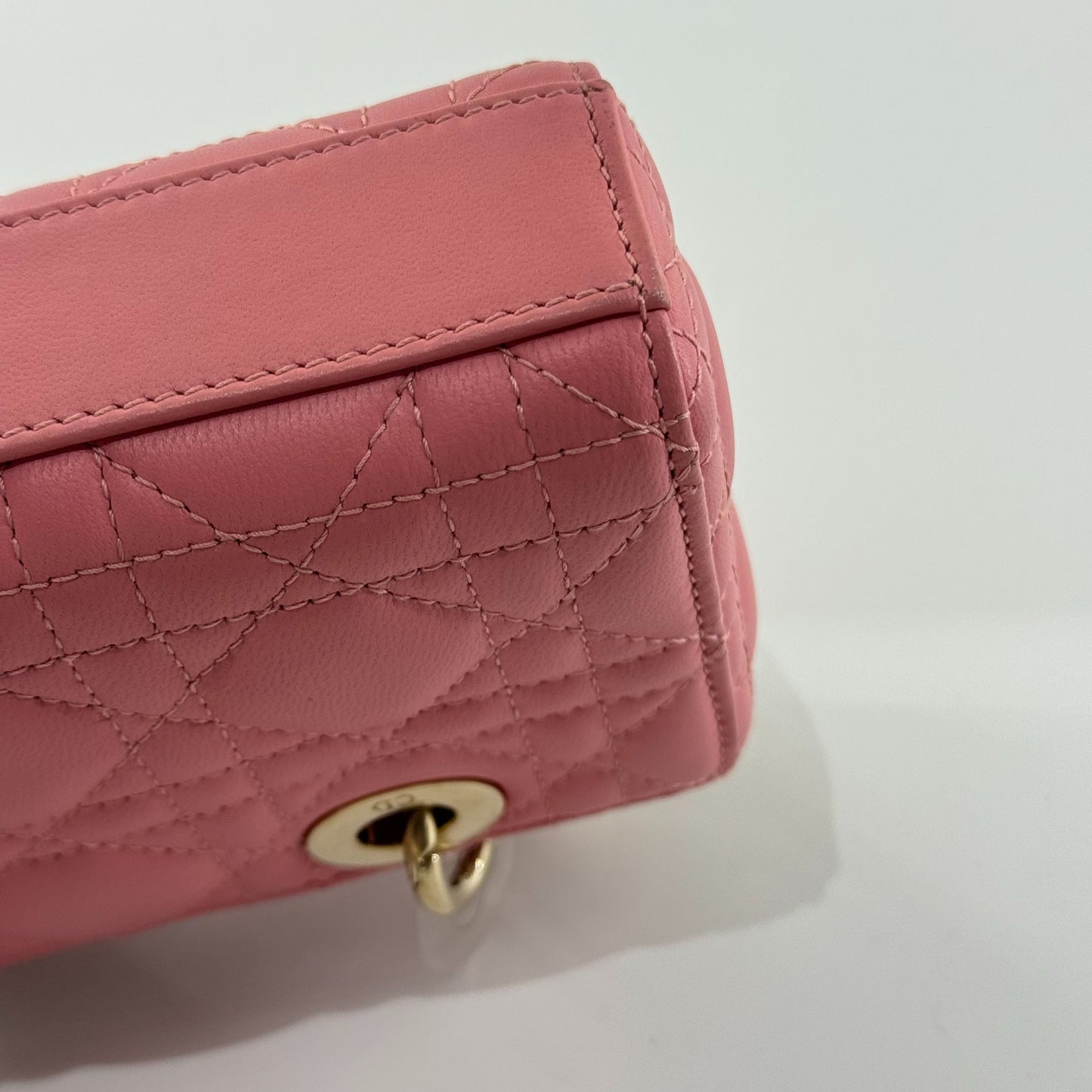 Dior - Lady Dior Mini - Leather - Pink - (mini)