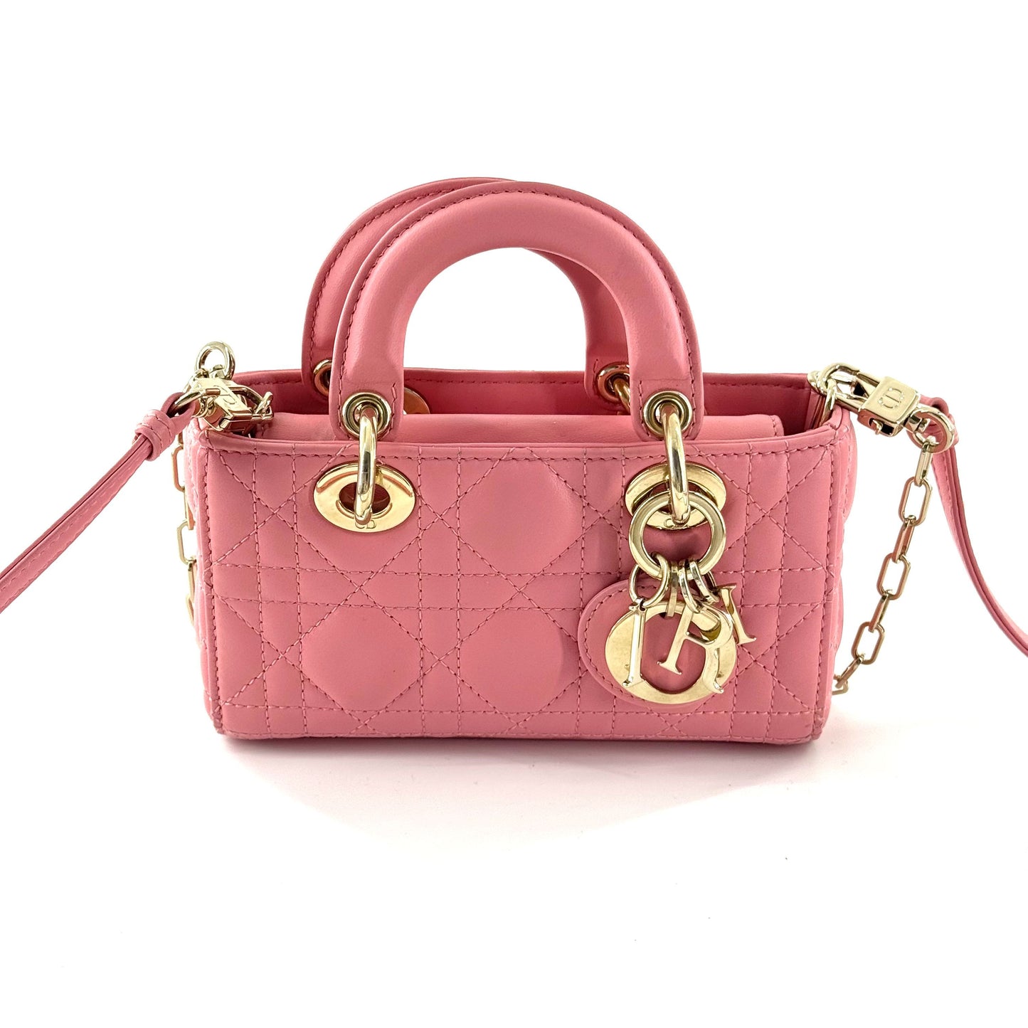 Dior - Lady Dior Mini - Leather - Pink - (mini)