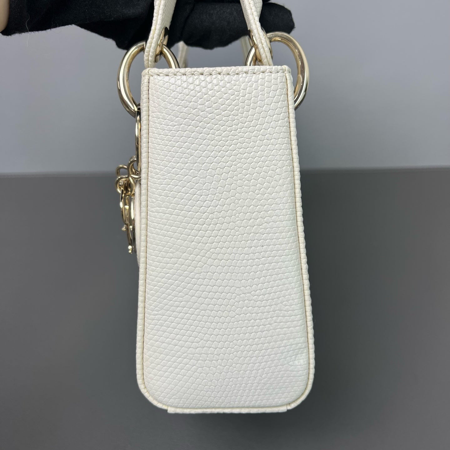 Dior - Lady Dior Mini - Lizard skin - White - (mini)