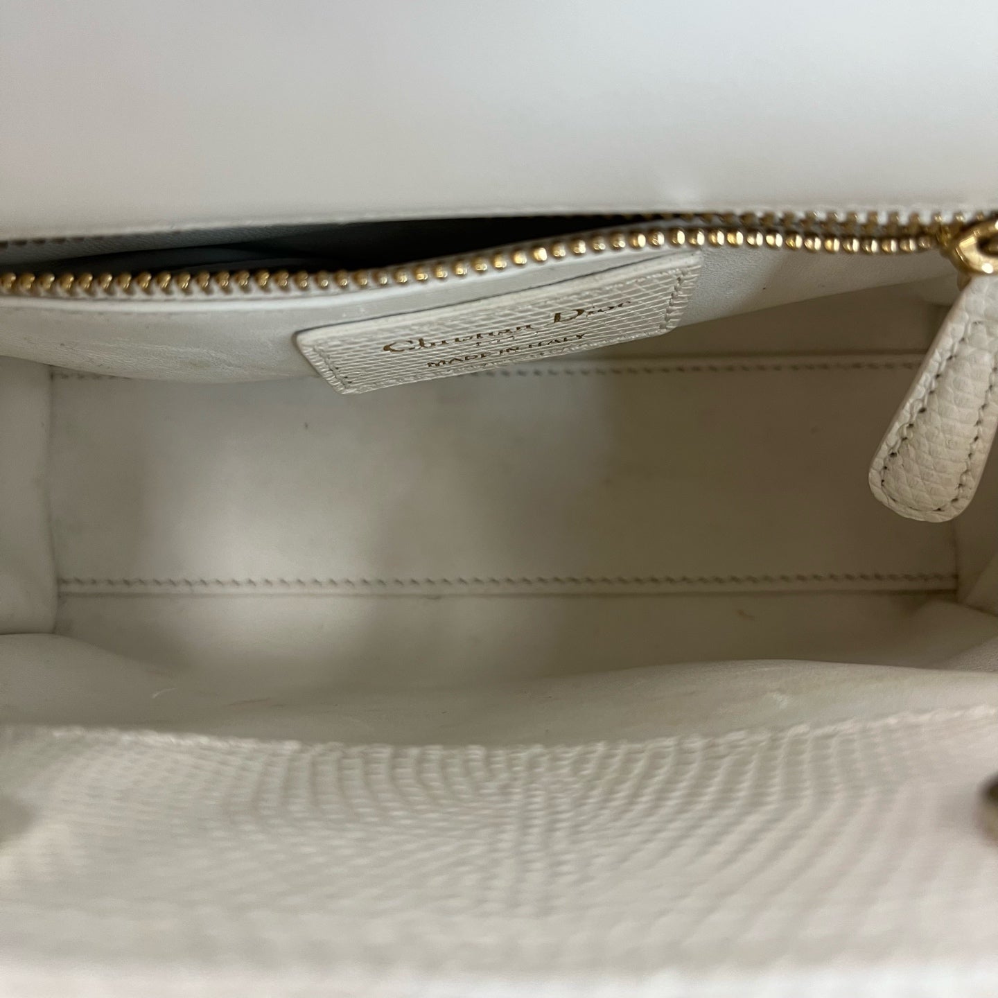 Dior - Lady Dior Mini - Lizard skin - White - (mini)