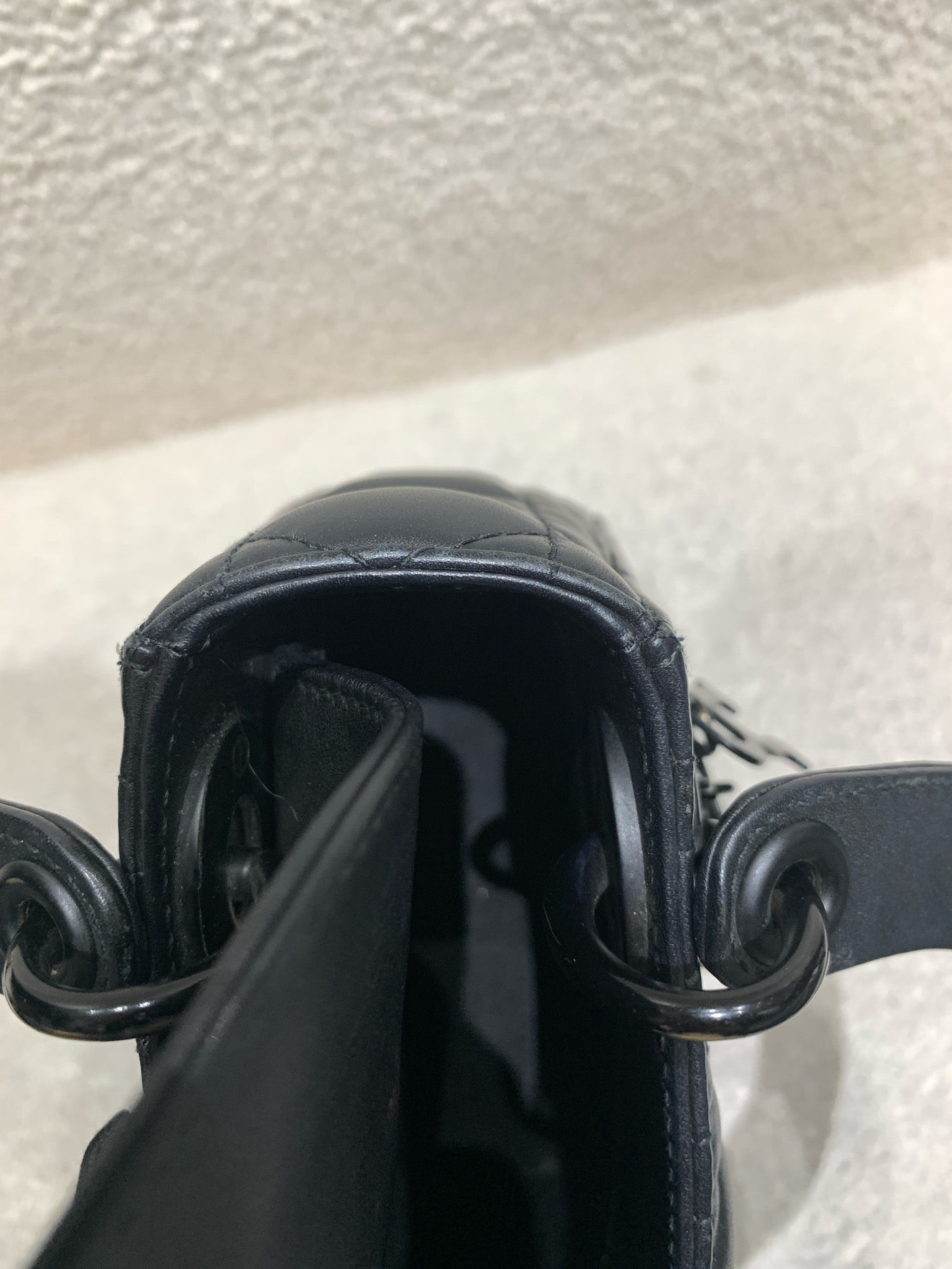 Dior - Lady Dior Mini - Matte lambskin leather - Black - (mini)