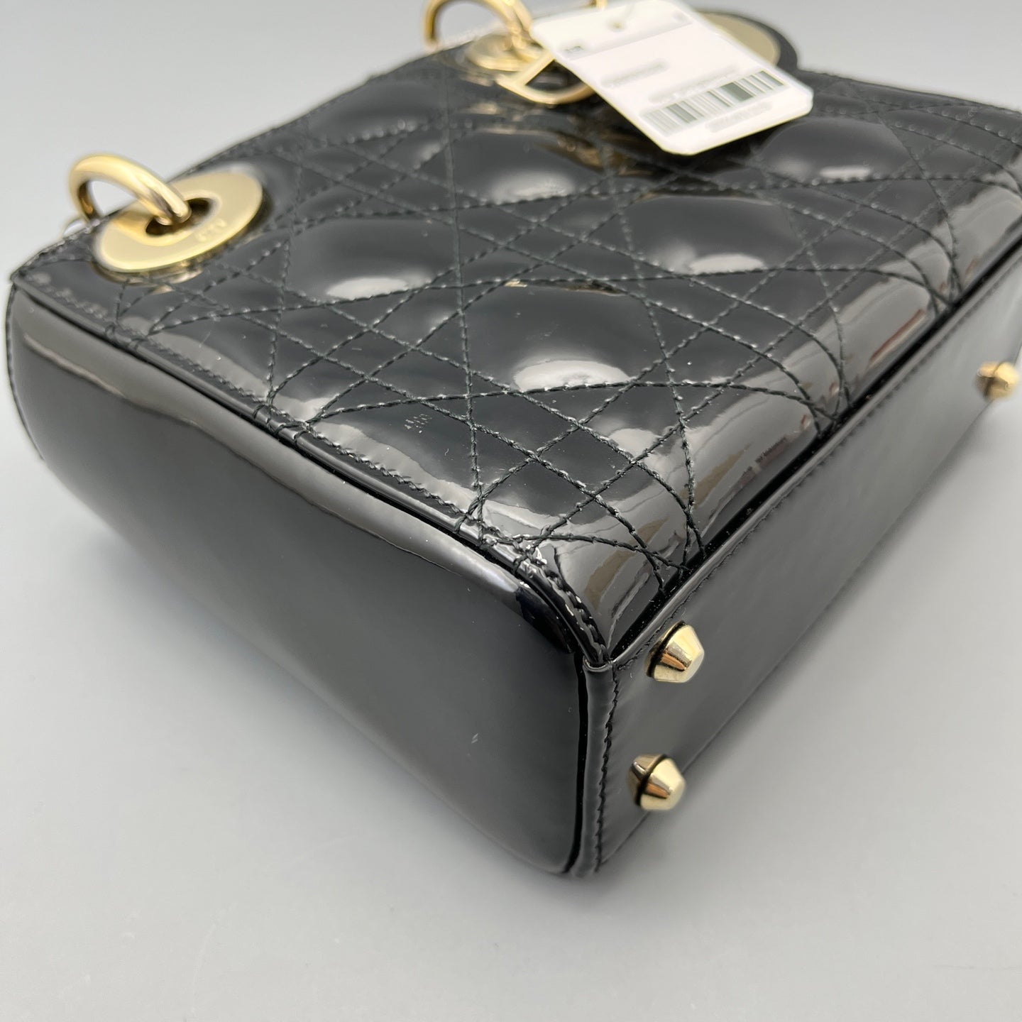 Dior - Lady Dior (Mini) - Patent leather - Black - (Mini)
