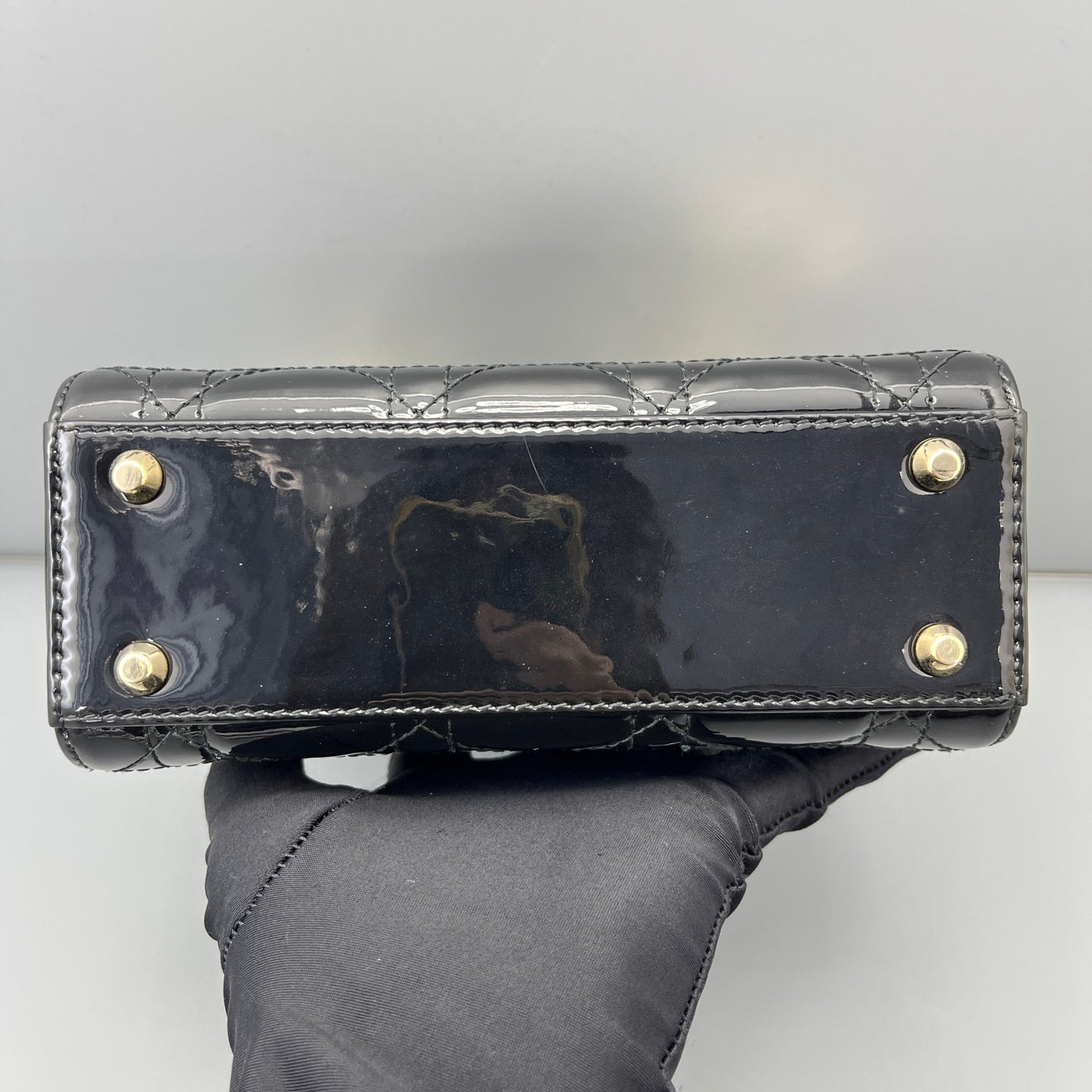 Dior - Lady Dior (Mini) - Patent leather - Black - (Mini)