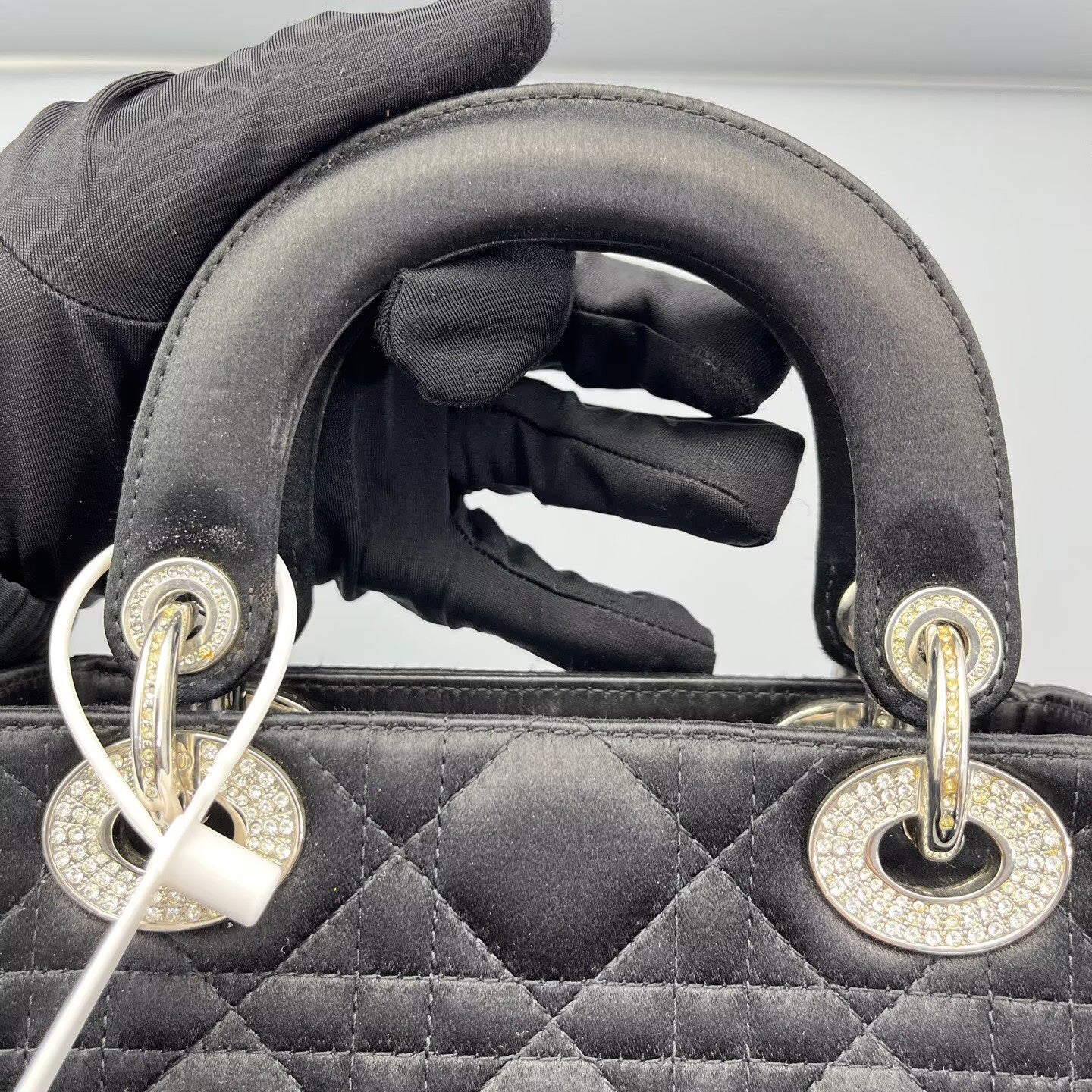 Dior - Lady Dior Mini - Velvet - Black - (mini)