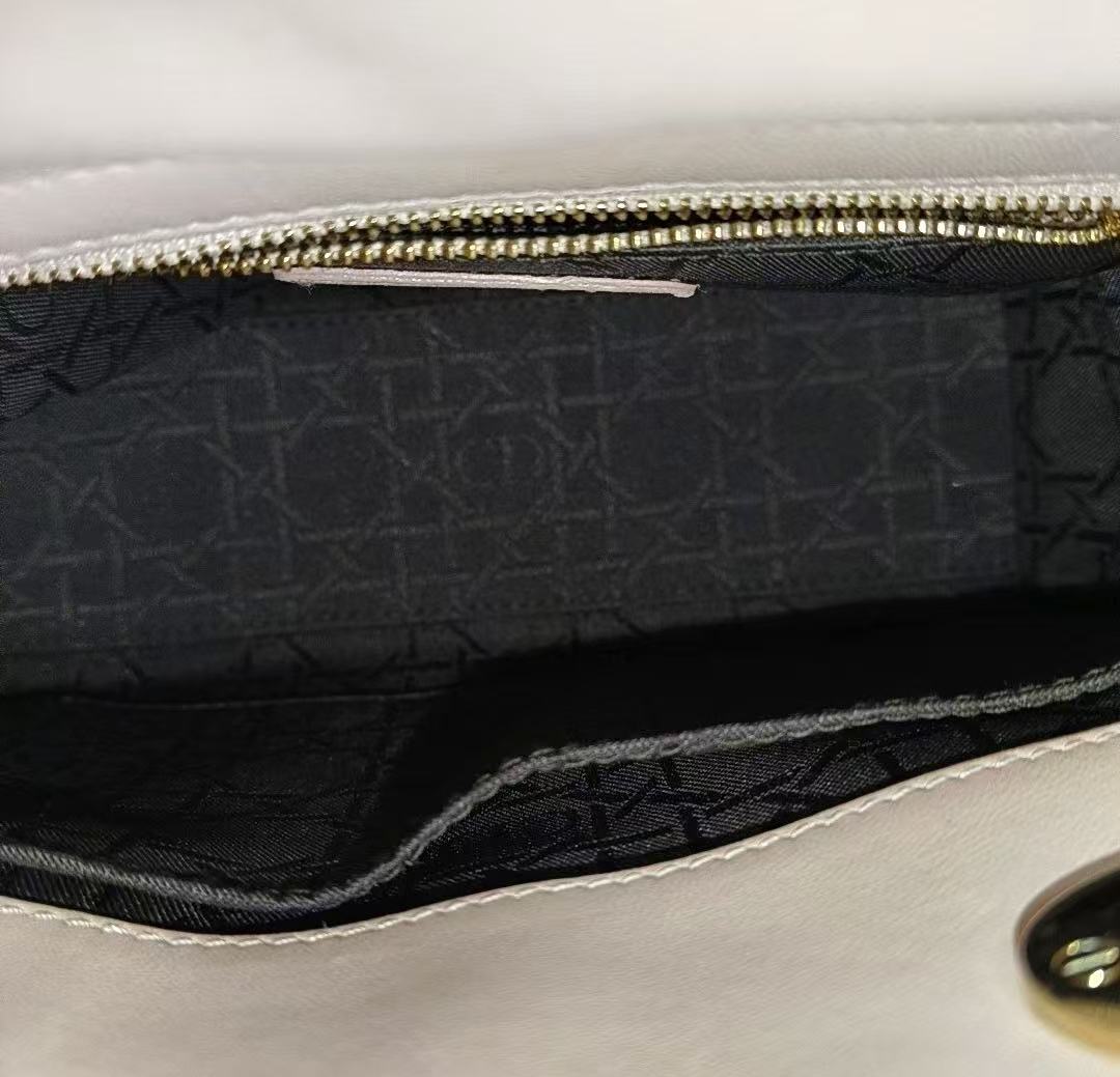 Dior - Lady Dior My ABCDior - Lambskin leather - Pinkish Beige - (Small)