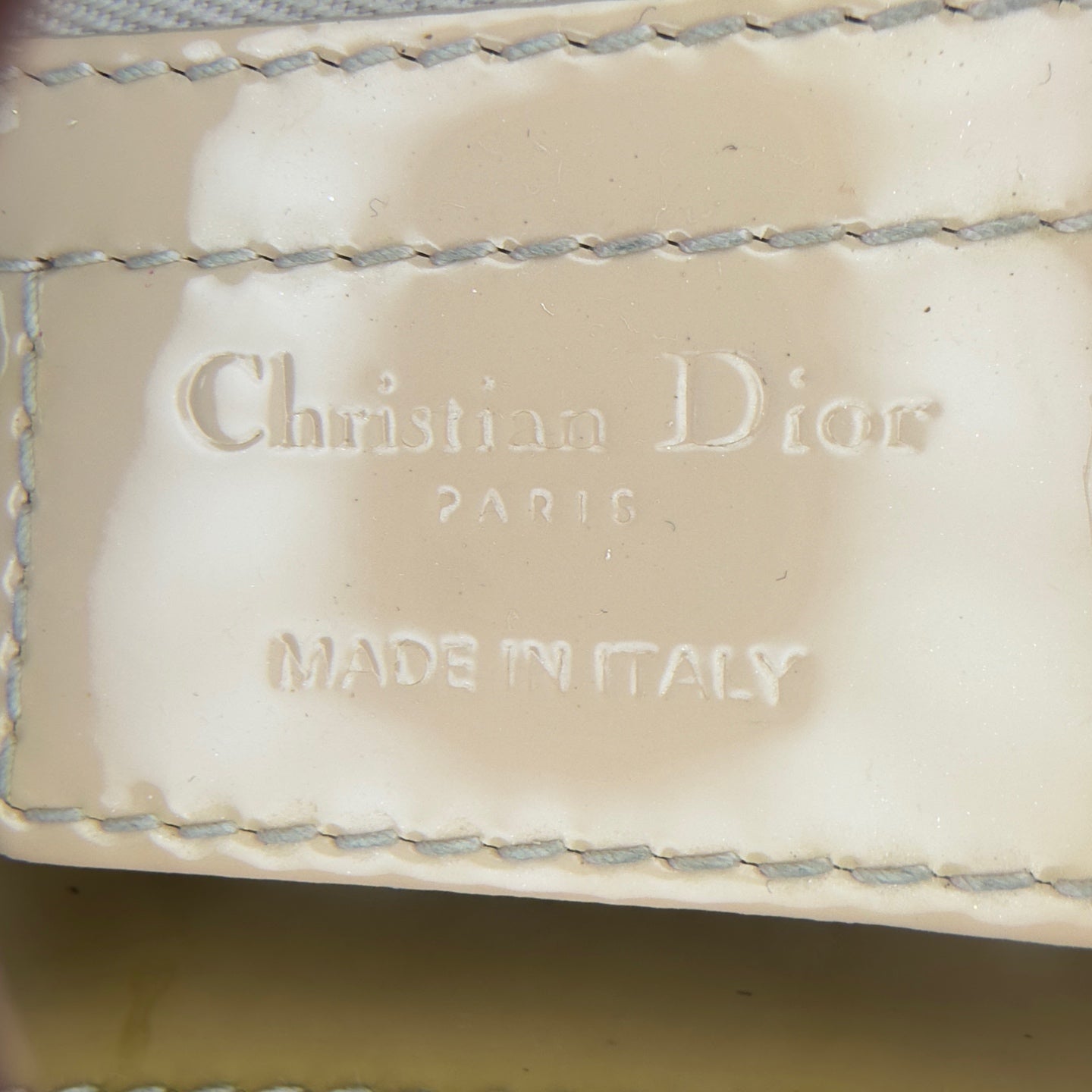 Dior - Lady Dior - Patent leather - Beige - (medium)