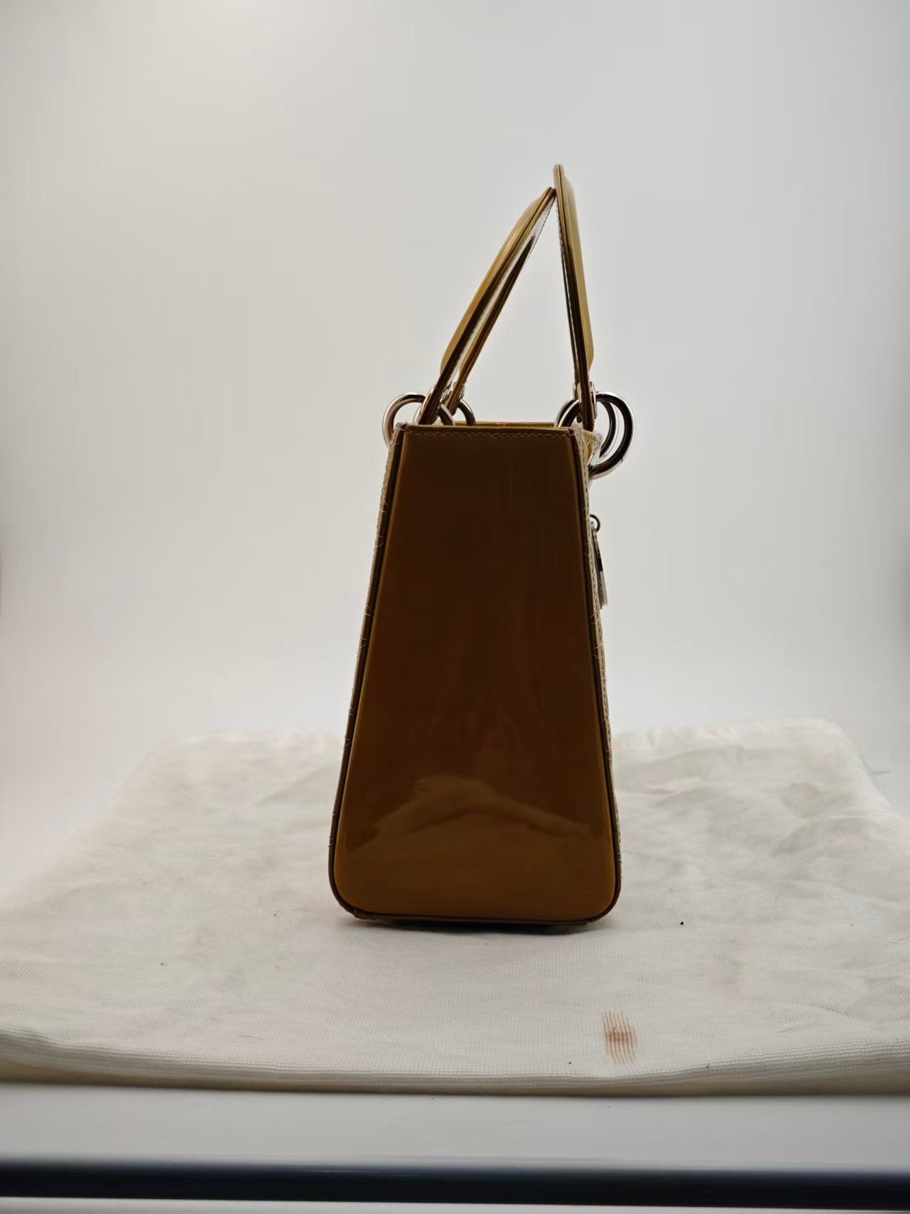 Dior - Lady Dior - Patent leather - Beige - (medium)