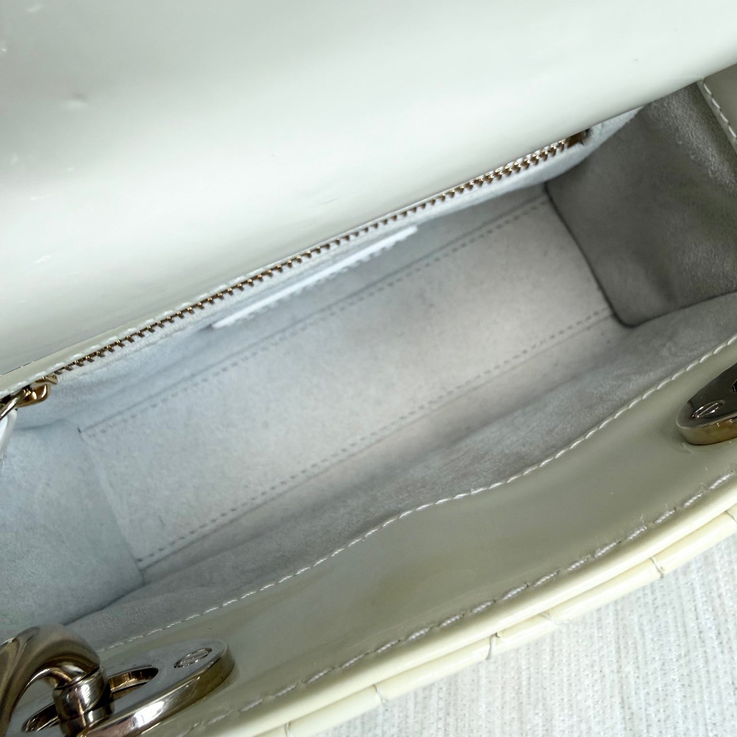 Dior - Lady Dior - Patent leather - Beige - (mini)