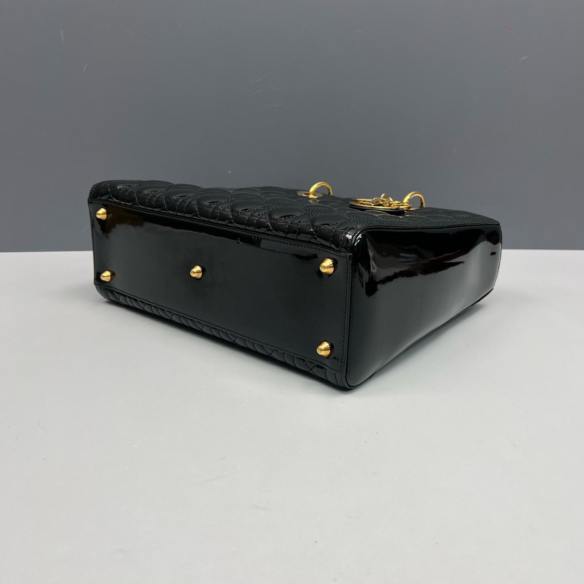 Dior - Lady Dior - Patent leather - Black - (Large)