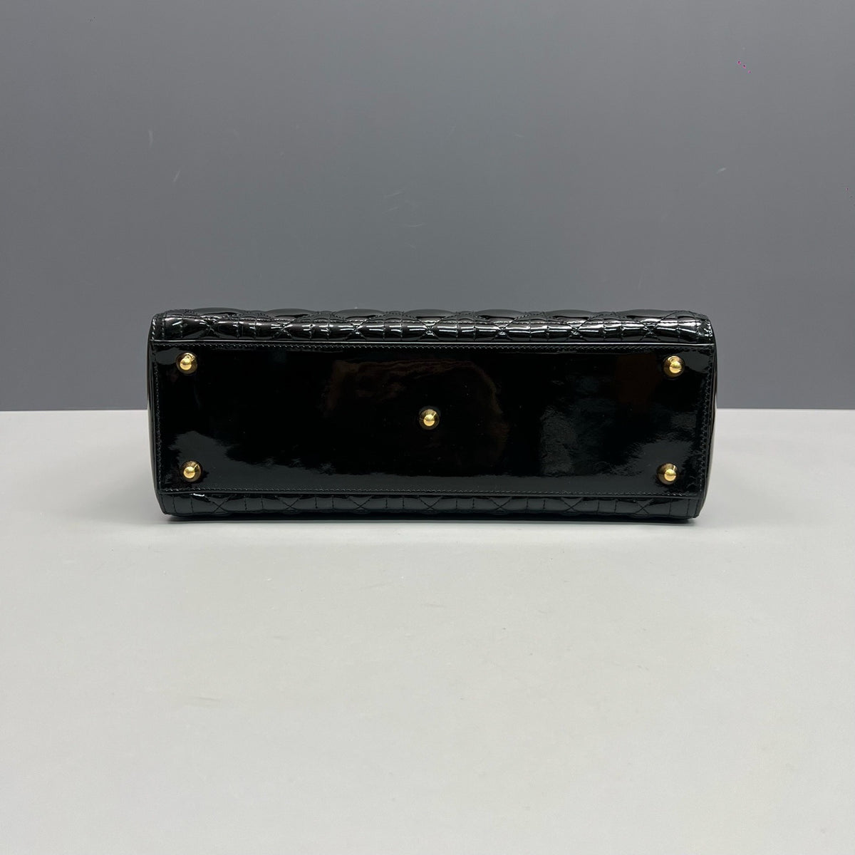 Dior - Lady Dior - Patent leather - Black - (Large)
