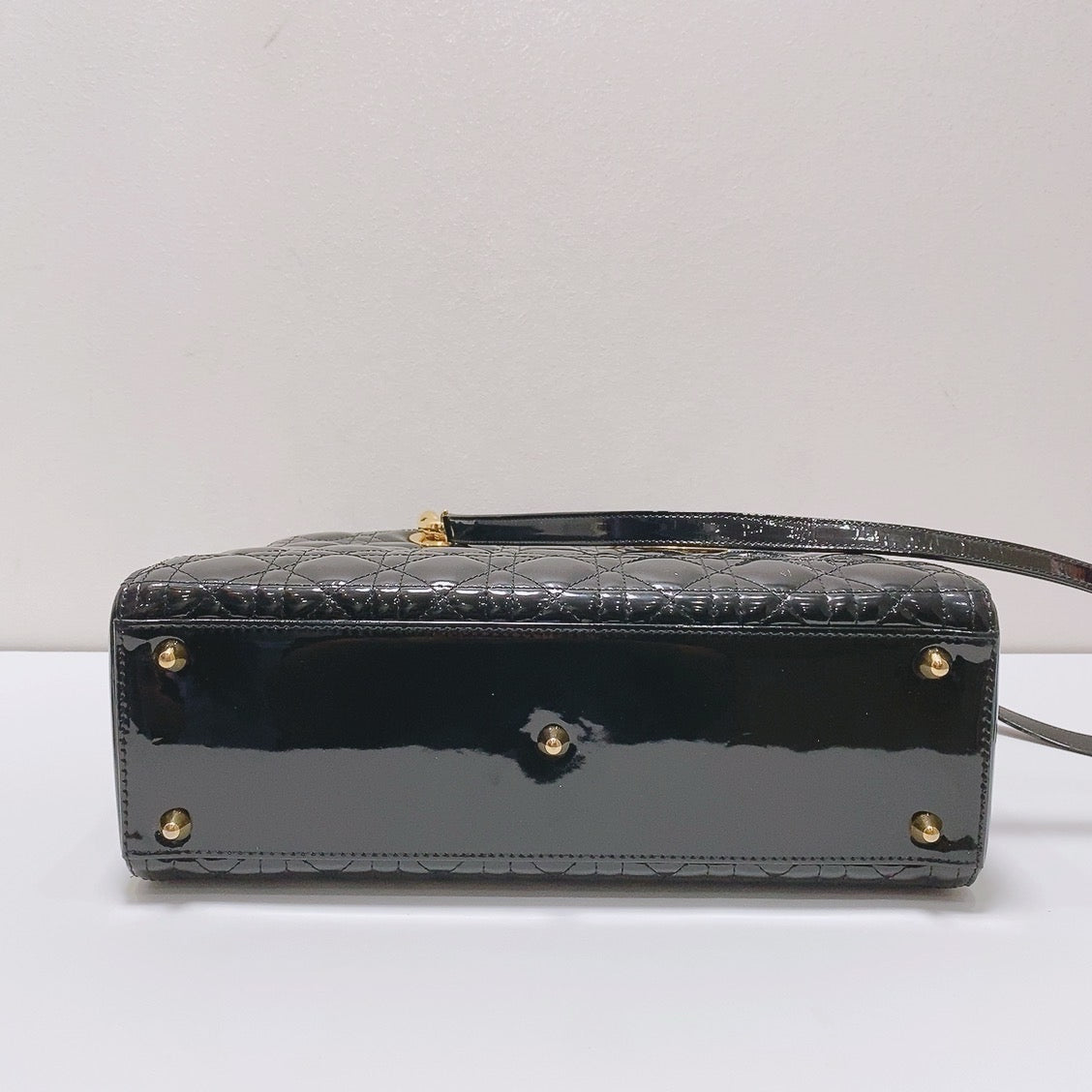 Dior - Lady Dior - Patent leather - Black - (large)