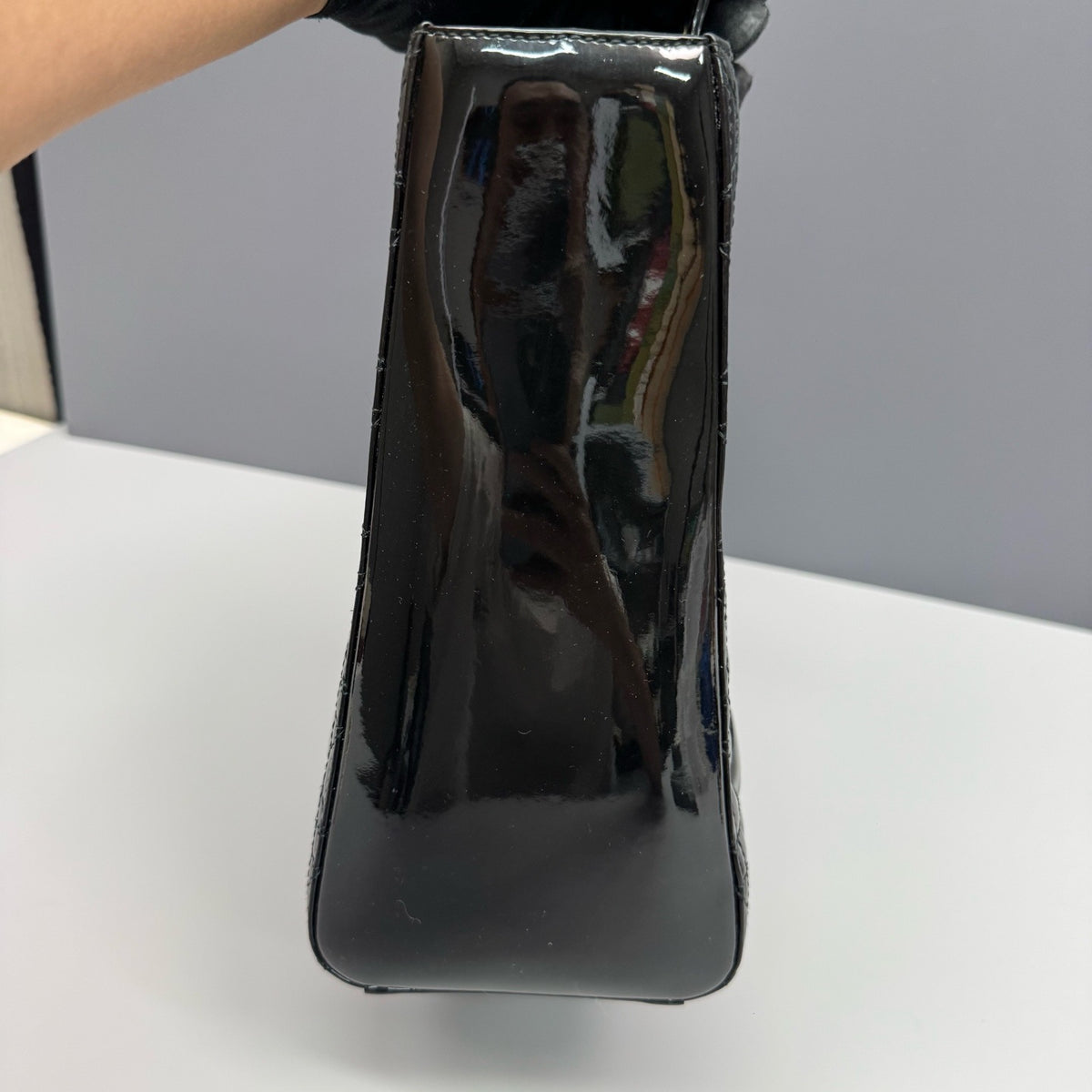 Dior - Lady Dior - Patent leather - Black - (Large)
