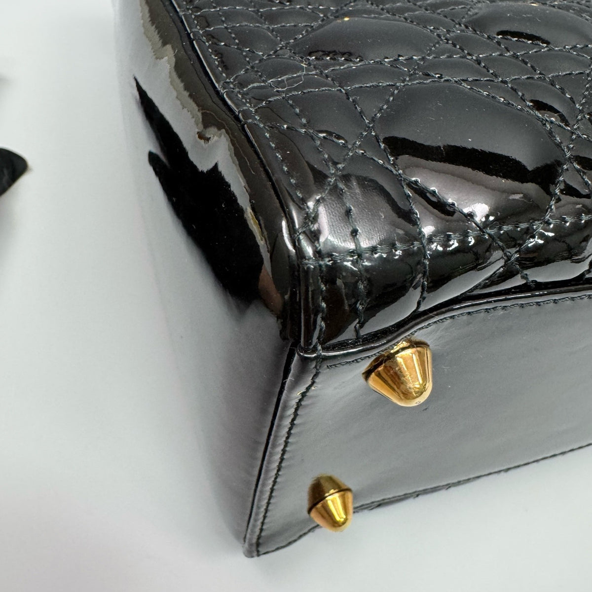 Dior - Lady Dior - Patent leather - Black - (Large)