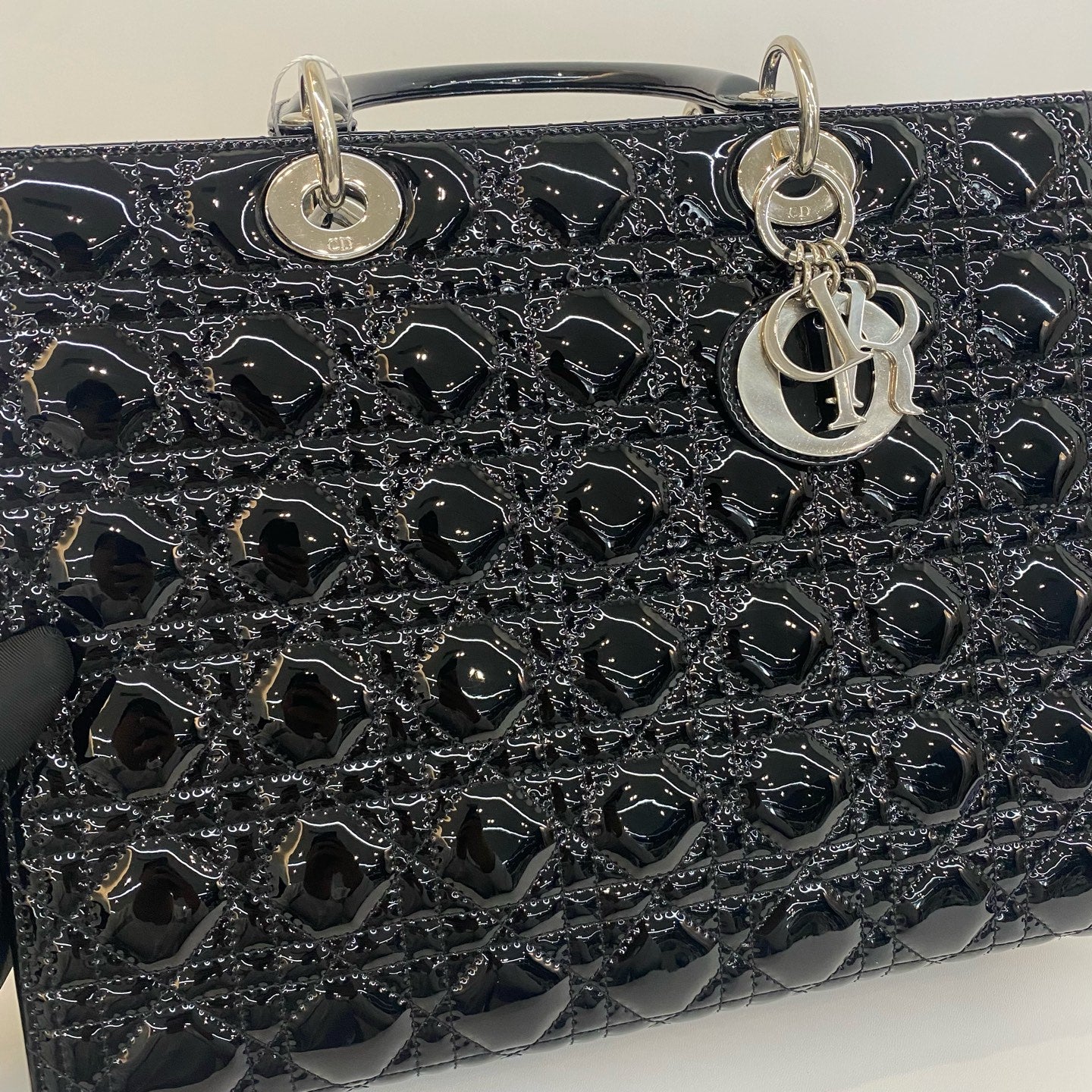 Dior - Lady Dior - Patent leather - Black - (medium)
