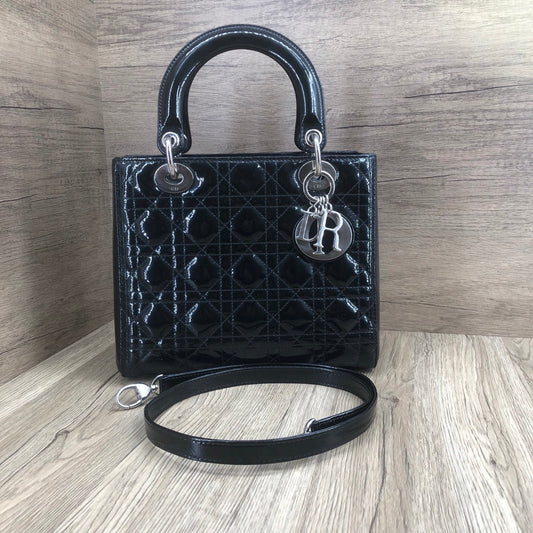Dior - Lady Dior - Patent leather - Black - (medium)