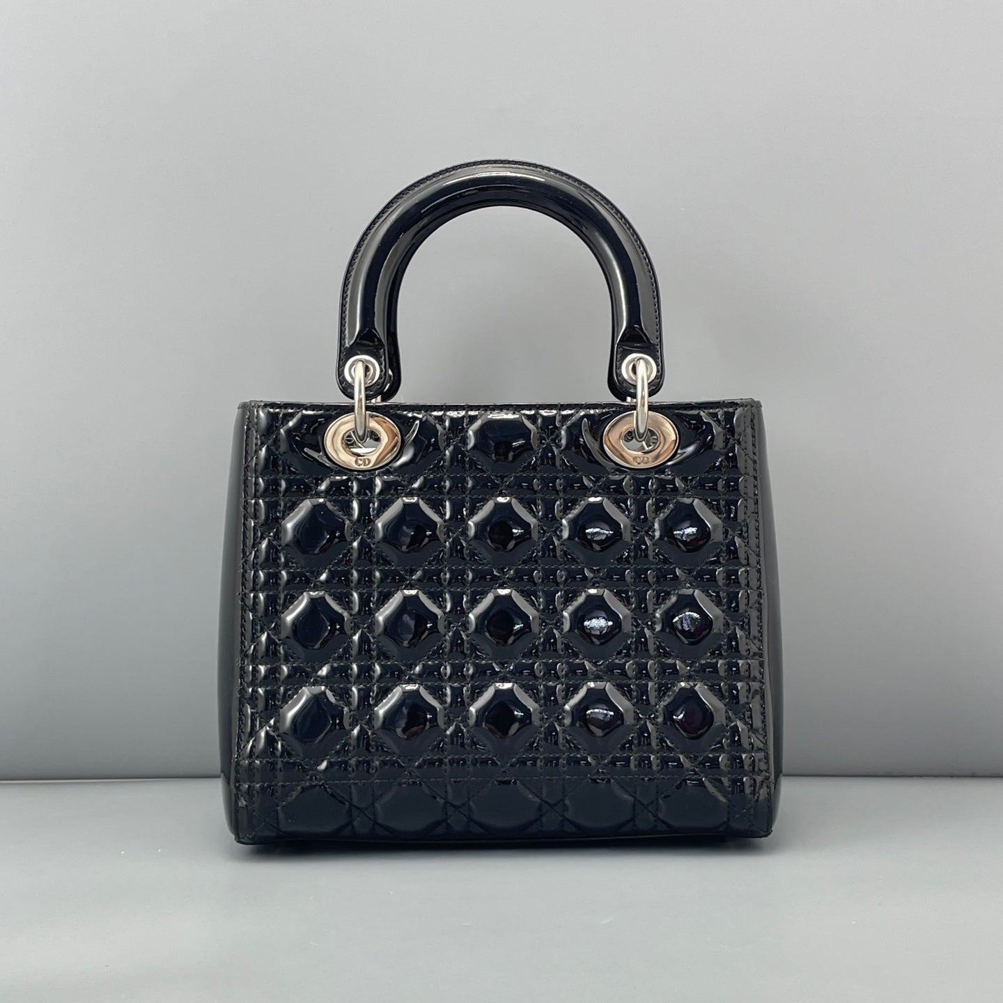 Dior - Lady Dior - Patent leather - Black - (medium)
