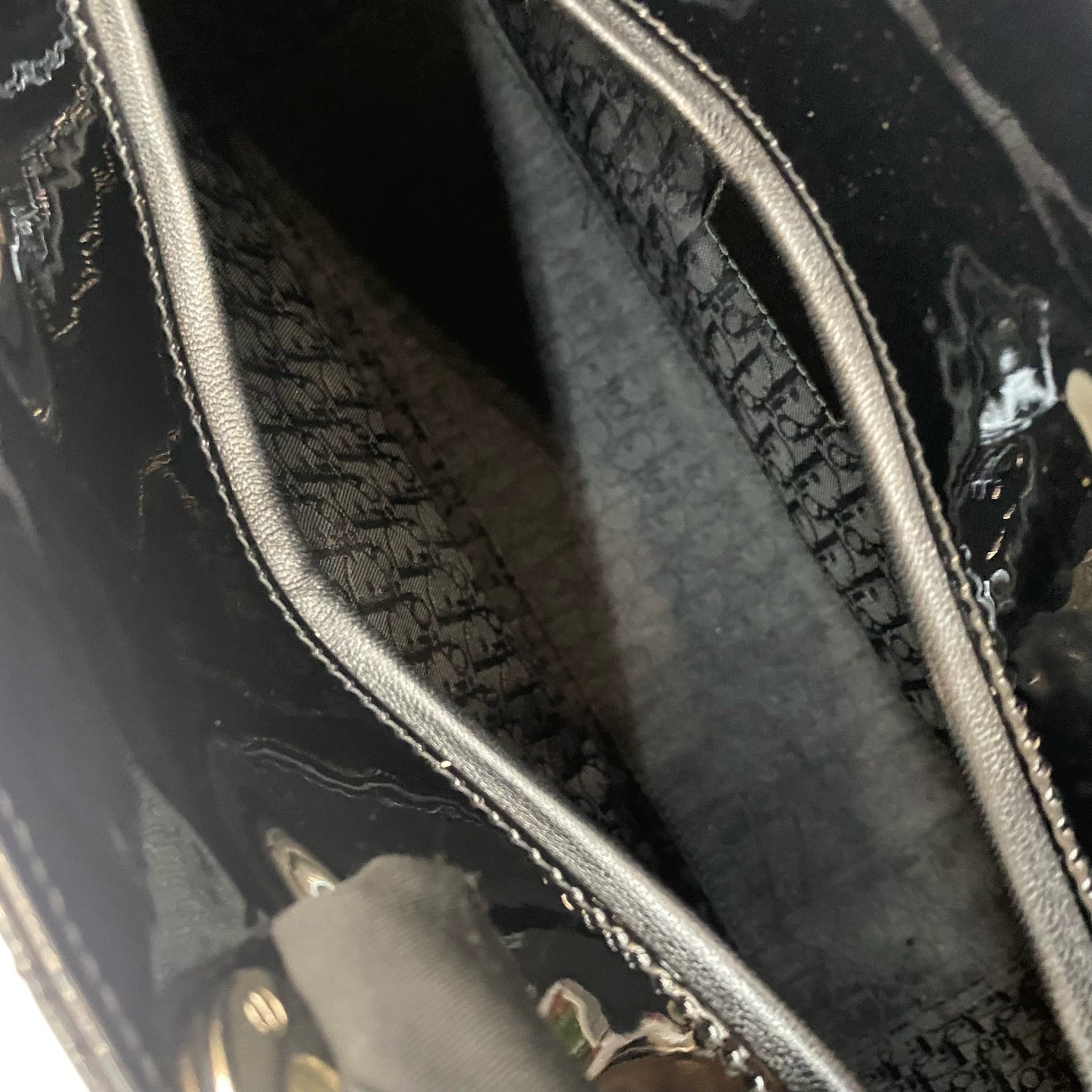 Dior - Lady Dior - Patent leather - Black - (medium)